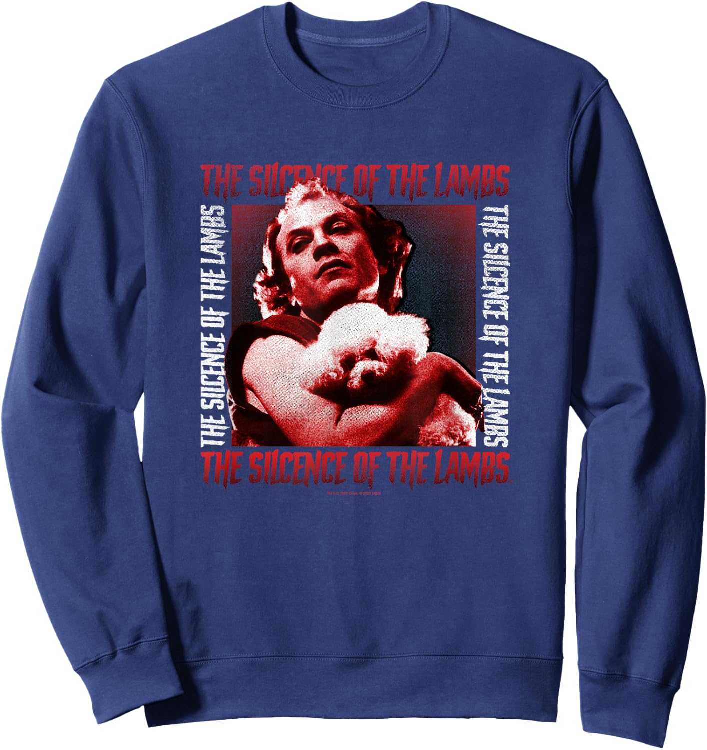 The Silence of The Lambs Buffalo Bill Vintage Portrait Sweatshirt - Sweatshirt | Navy
