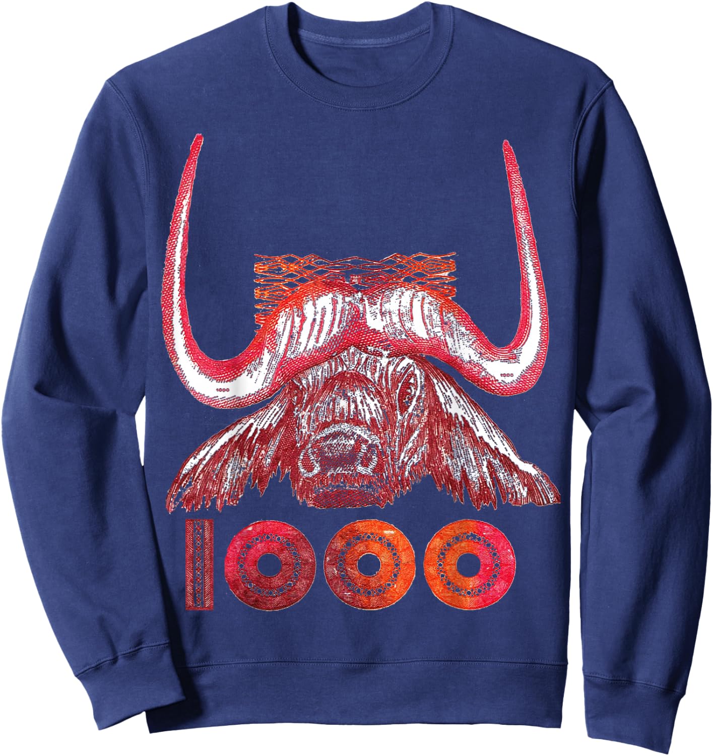ALGERIA, BULL, DINAR, ALGERIA , Black, S Sweatshirt - Sweatshirt | Navy