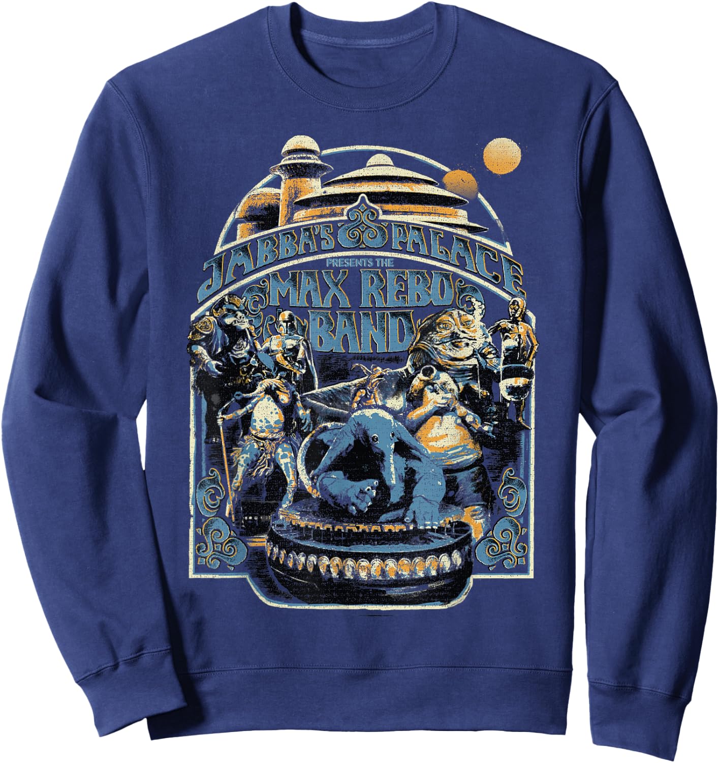 Star Wars Vintage Jabba's Palace Poster Sweatshirt - Sweatshirt | Navy