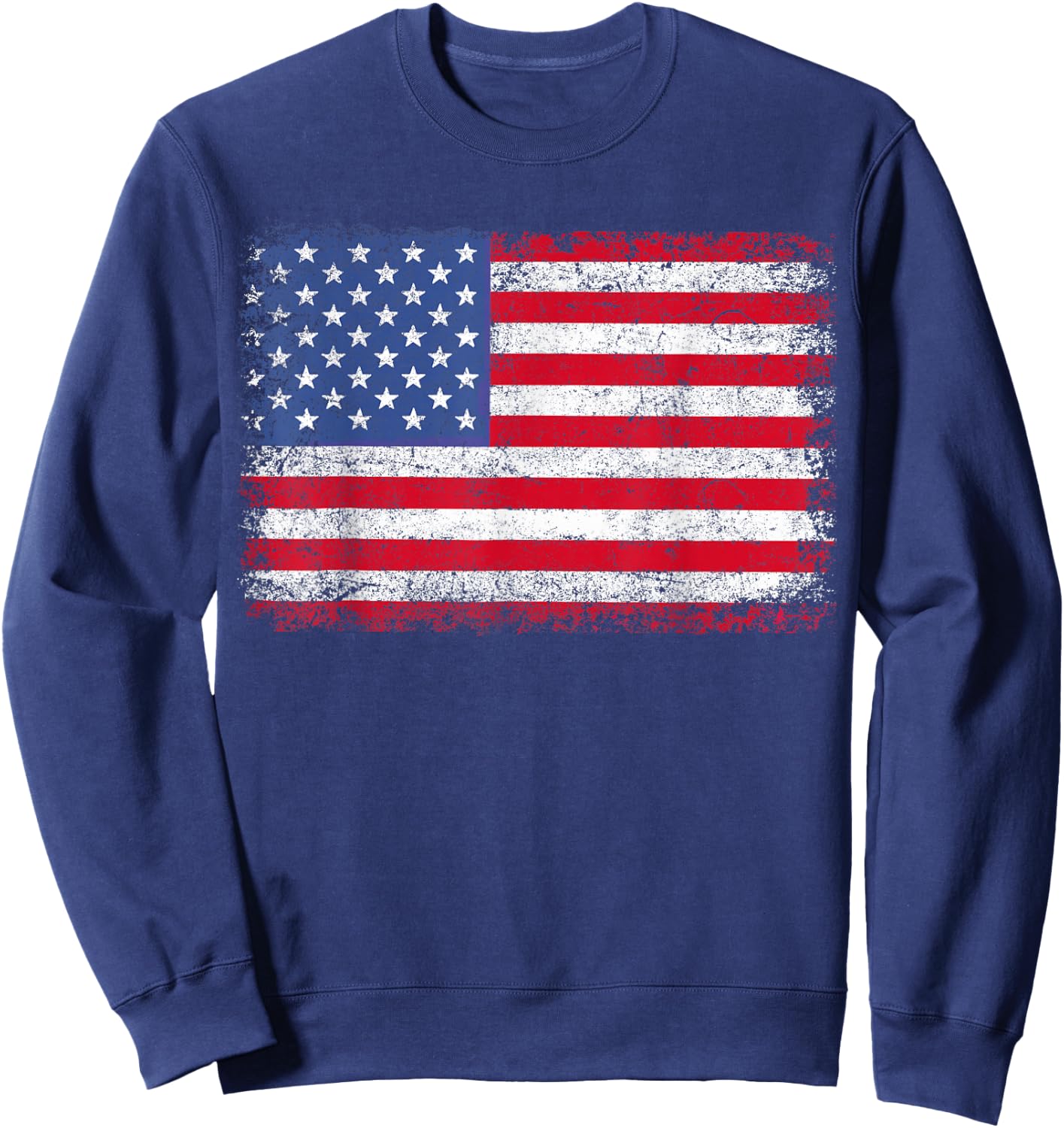 American Flag Patriotic 4th of July Women Kids Boys Girls Sweatshirt - Sweatshirt | Navy