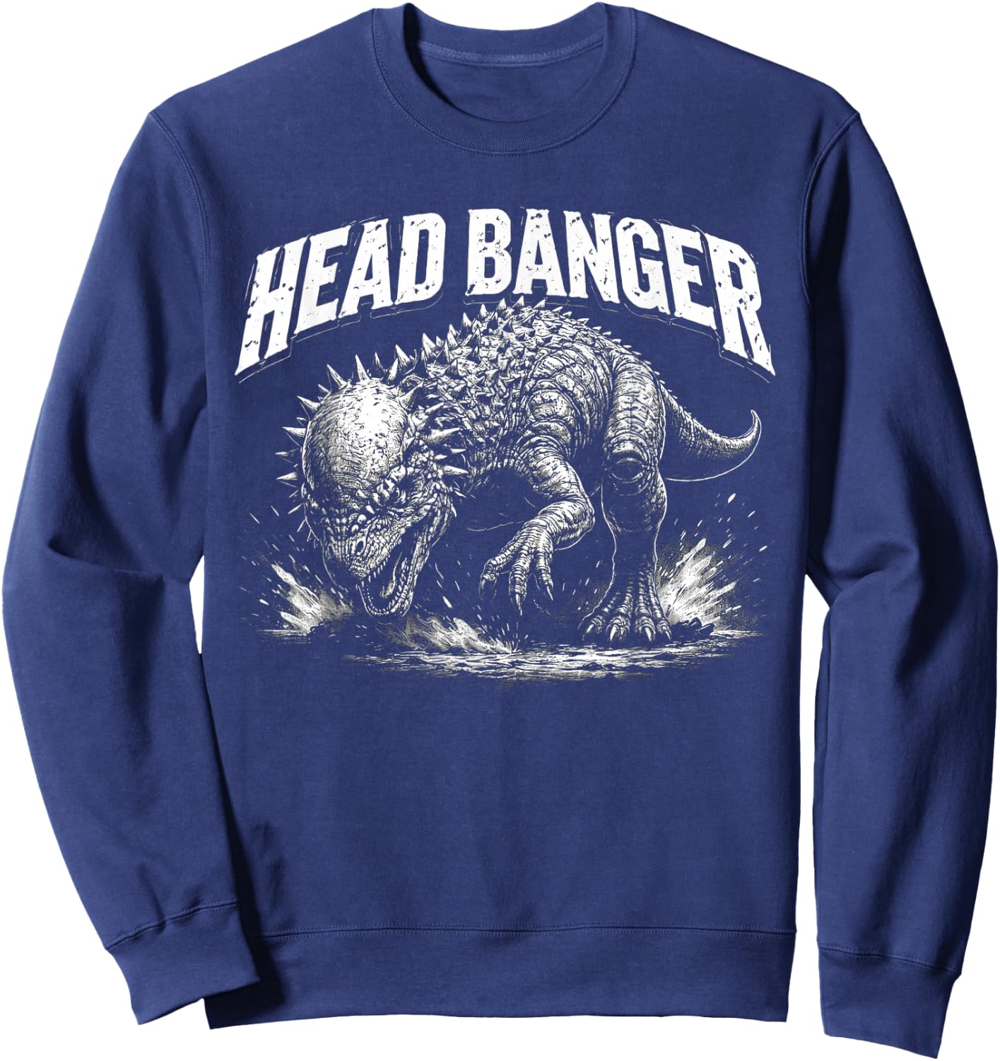 Pachycephalosaurus - Head Banger Sweatshirt - Sweatshirt | Navy