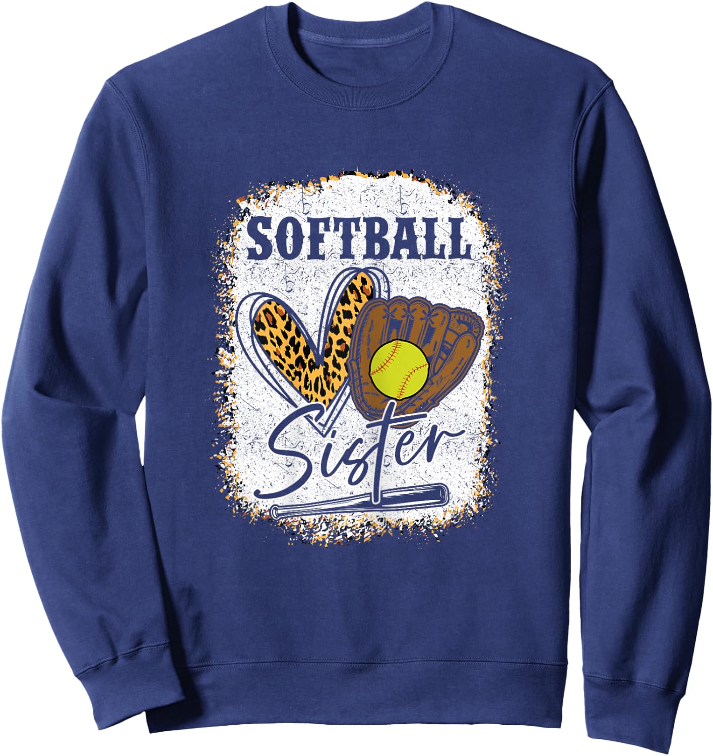 Softball Shirt Girls Softball Sister Sweatshirt - Sweatshirt | Navy