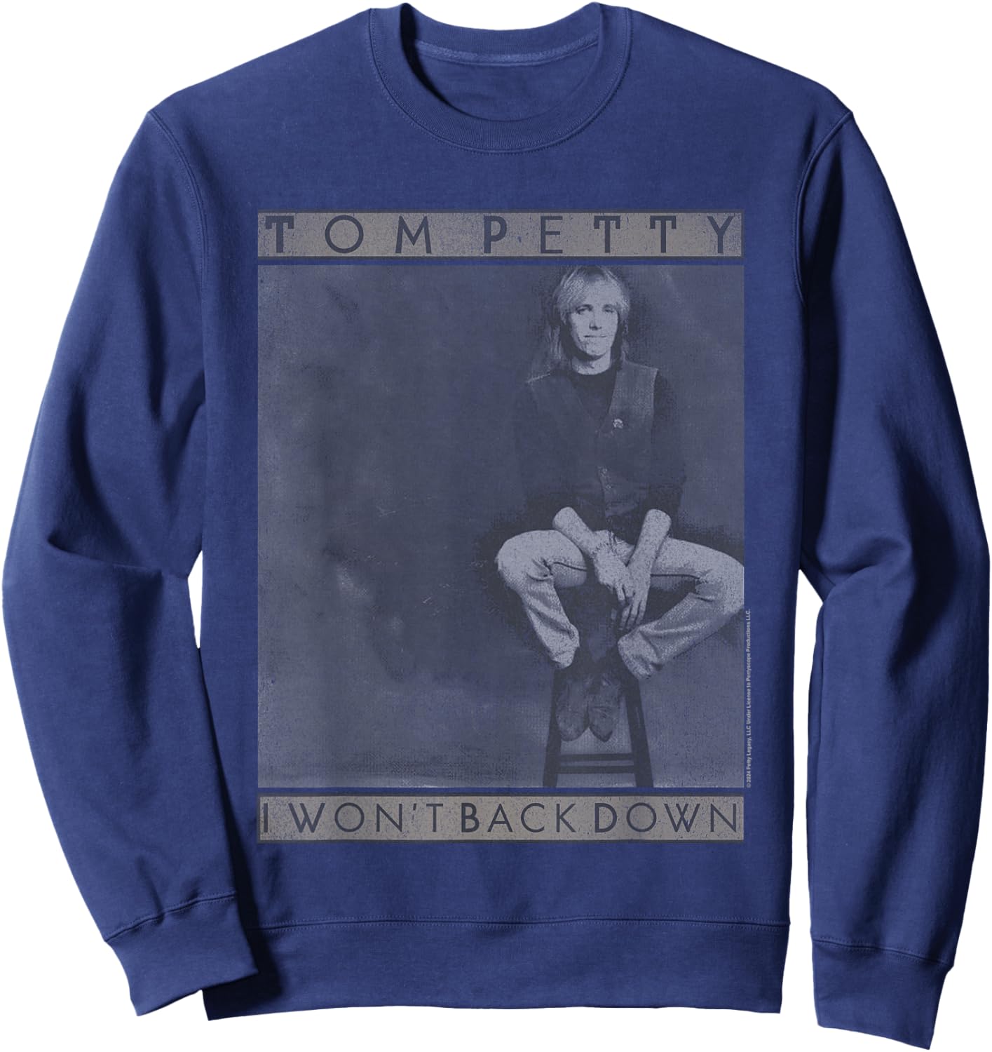 Tom Petty I Won't Back Down Sweatshirt - Sweatshirt | Navy