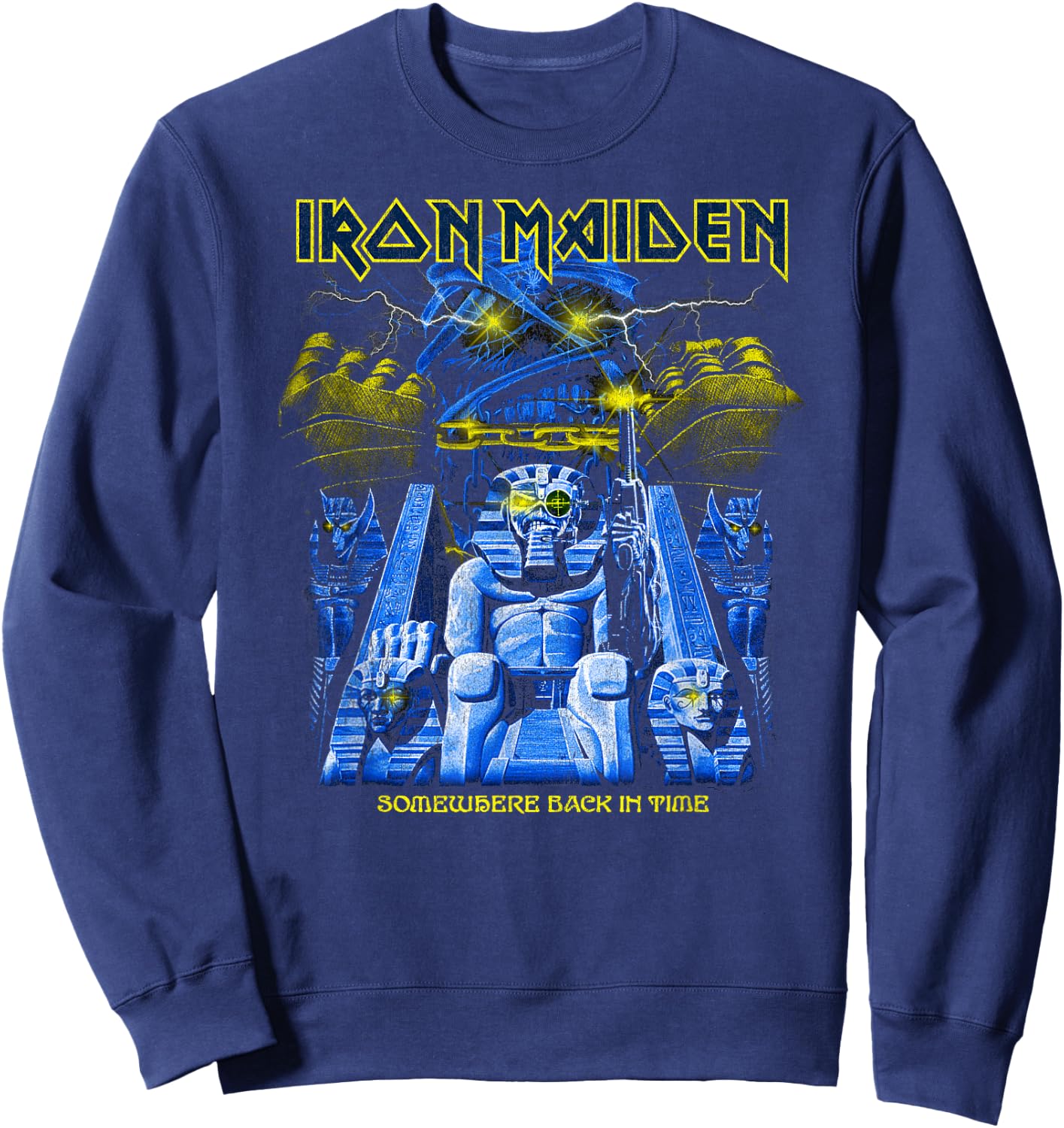 Iron Maiden - Back In Time Mummy Sweatshirt - Sweatshirt | Navy