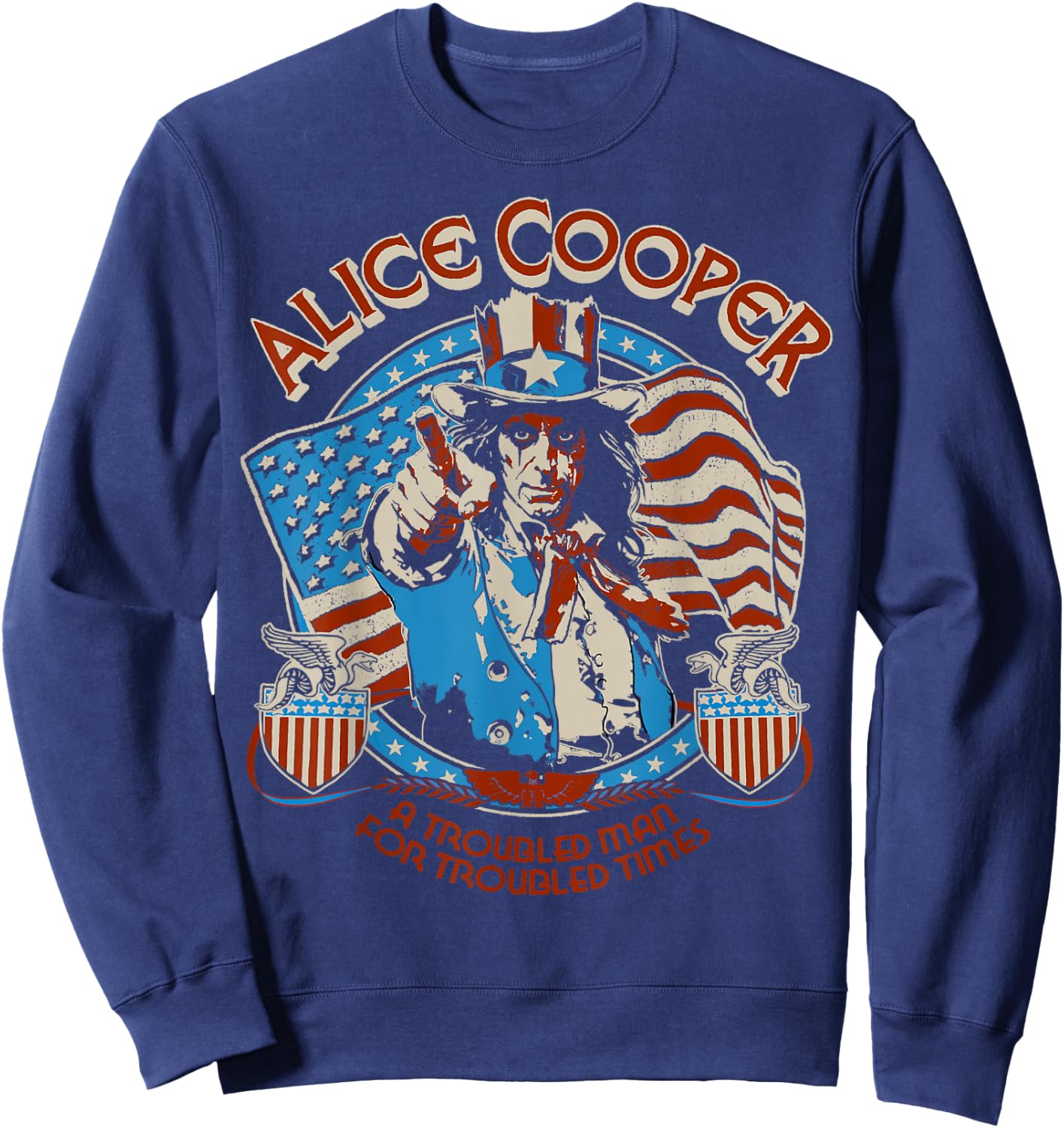 Alice Cooper Elected Snake Shields Sweatshirt - Sweatshirt | Navy