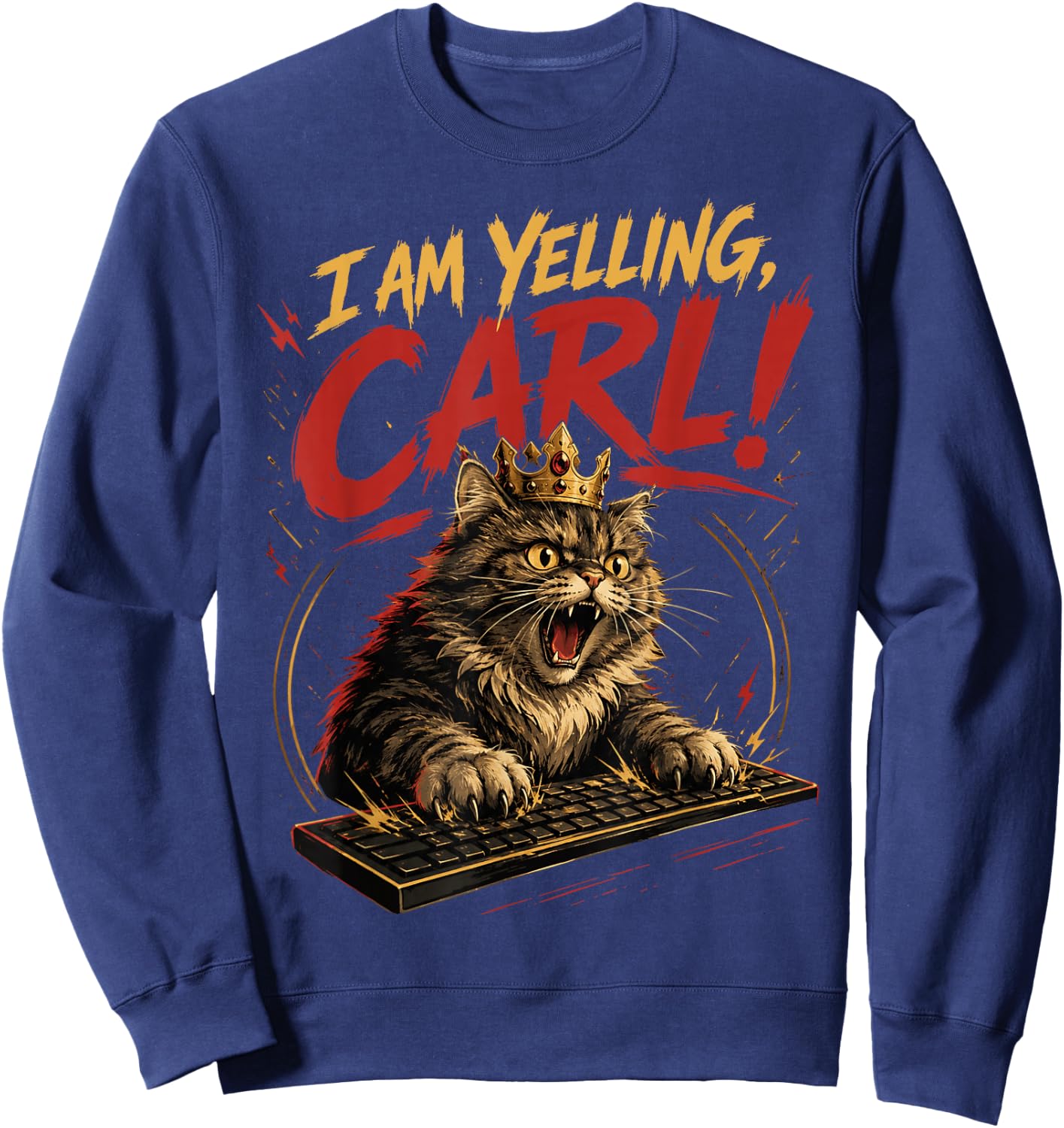 I Am Yelling Carl Sweatshirt - Sweatshirt | Navy