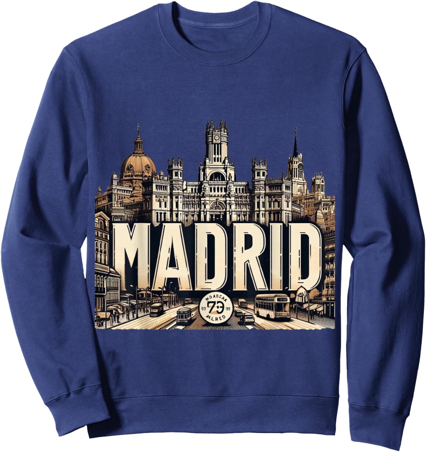 Madrid Espana - Madrid Spain Sweatshirt - Sweatshirt | Navy