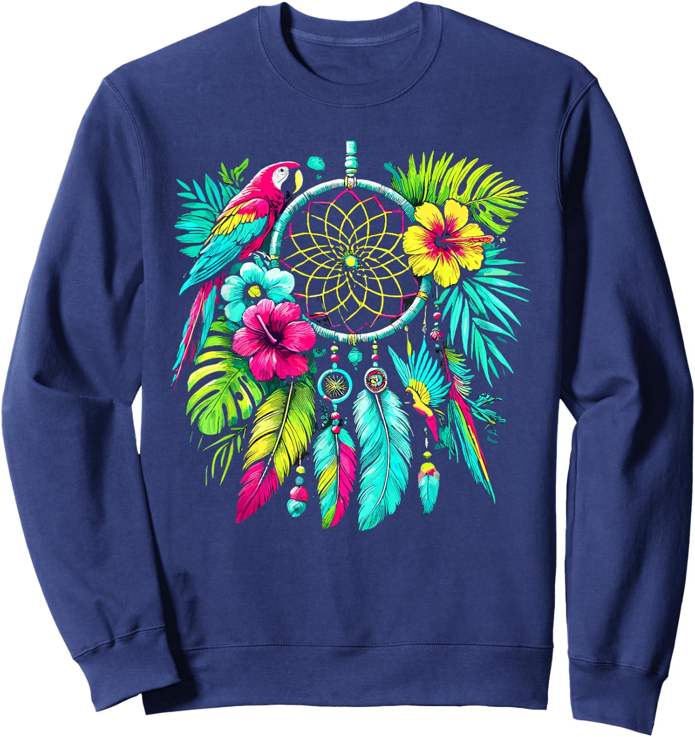 Surreal Dream Catcher Bohemian Spiritual festival fashion Sweatshirt - Sweatshirt | Navy