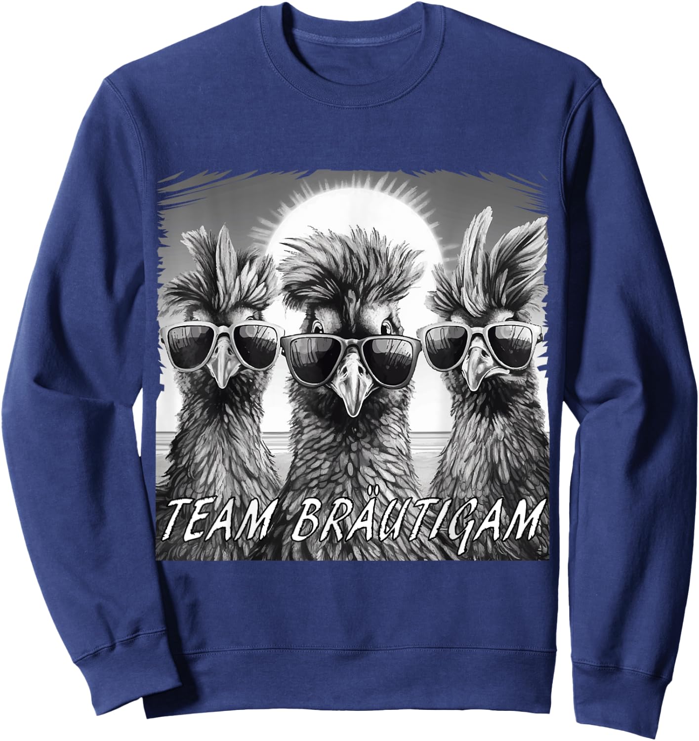 JGA Team Bräutigam für Bauern & Hühner Fans JGA Sweatshirt - Sweatshirt | Navy