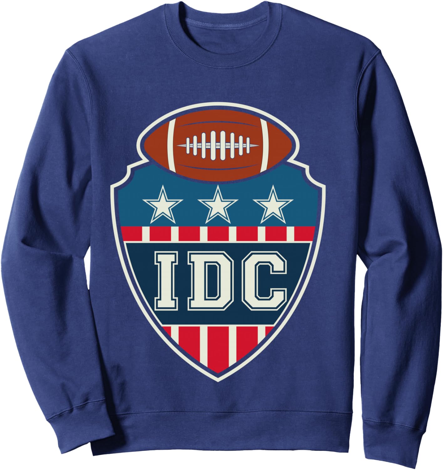 IDC American Football Lover Retro Sweatshirt - Sweatshirt | Navy