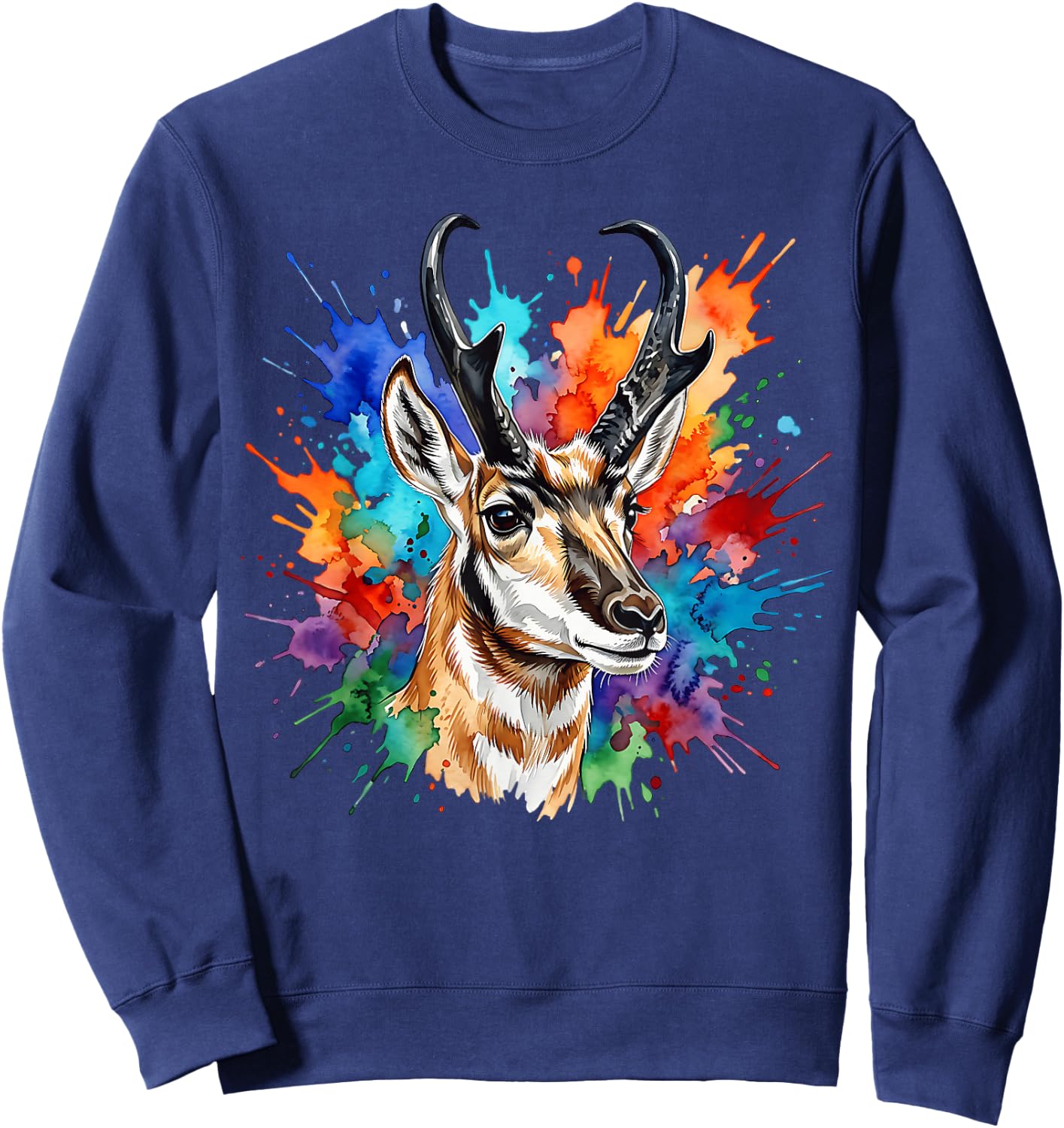 Pronghorn Antelope Sweatshirt - Sweatshirt | Navy
