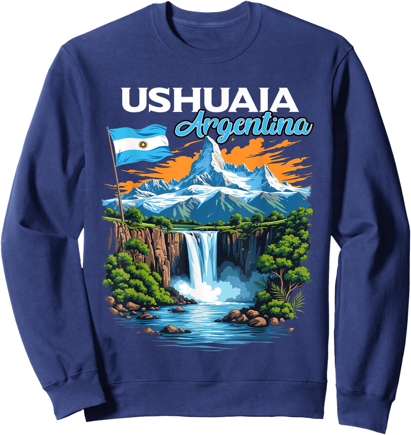 Ushuaia Argentina Souvenir Travel Vacation Sweatshirt - Sweatshirt | Navy