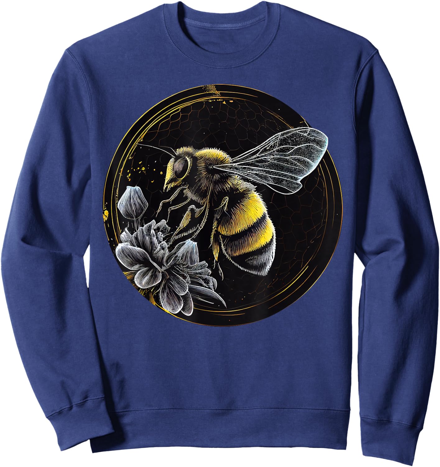 Bee Animal Lover Wildlife Bees Sweatshirt - Sweatshirt | Navy