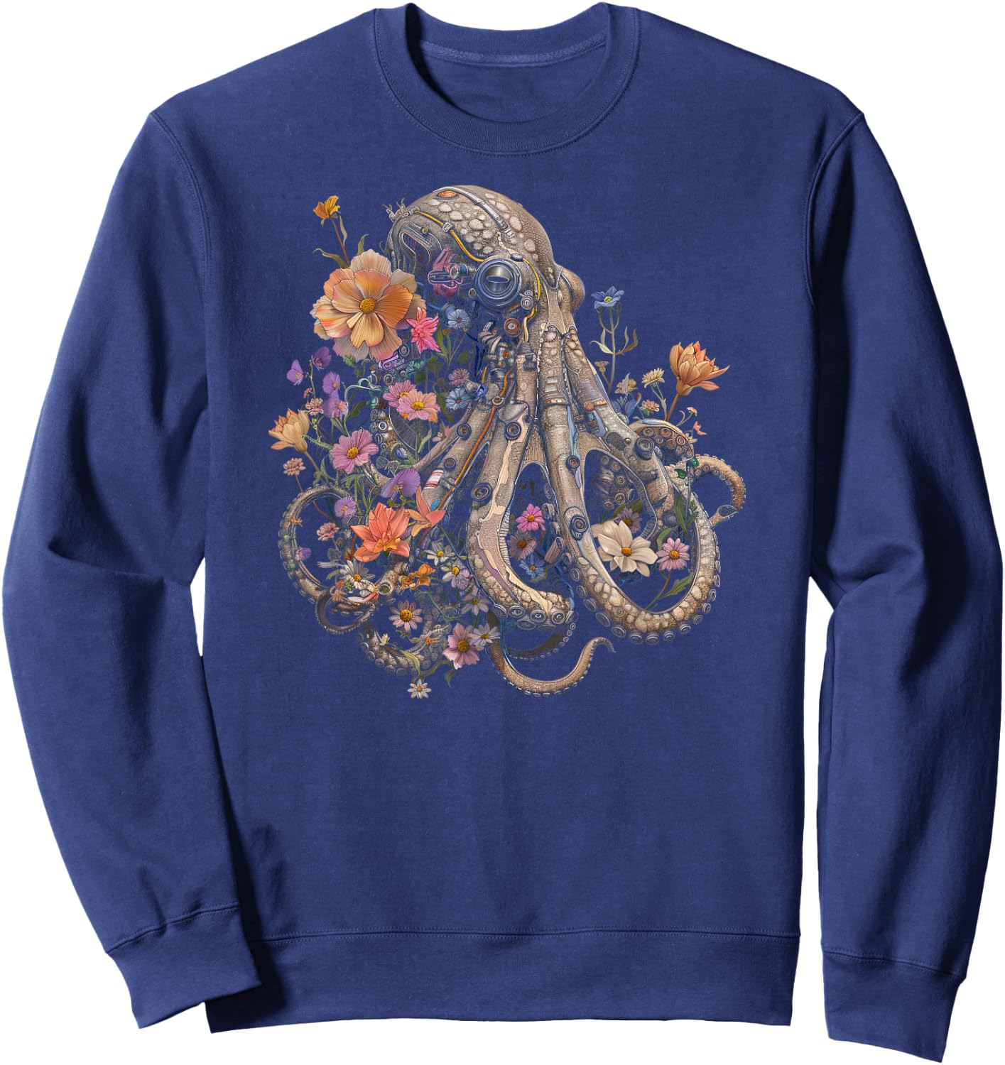 Octopus Shirt / Aesthetic Sweatshirt - Sweatshirt | Navy