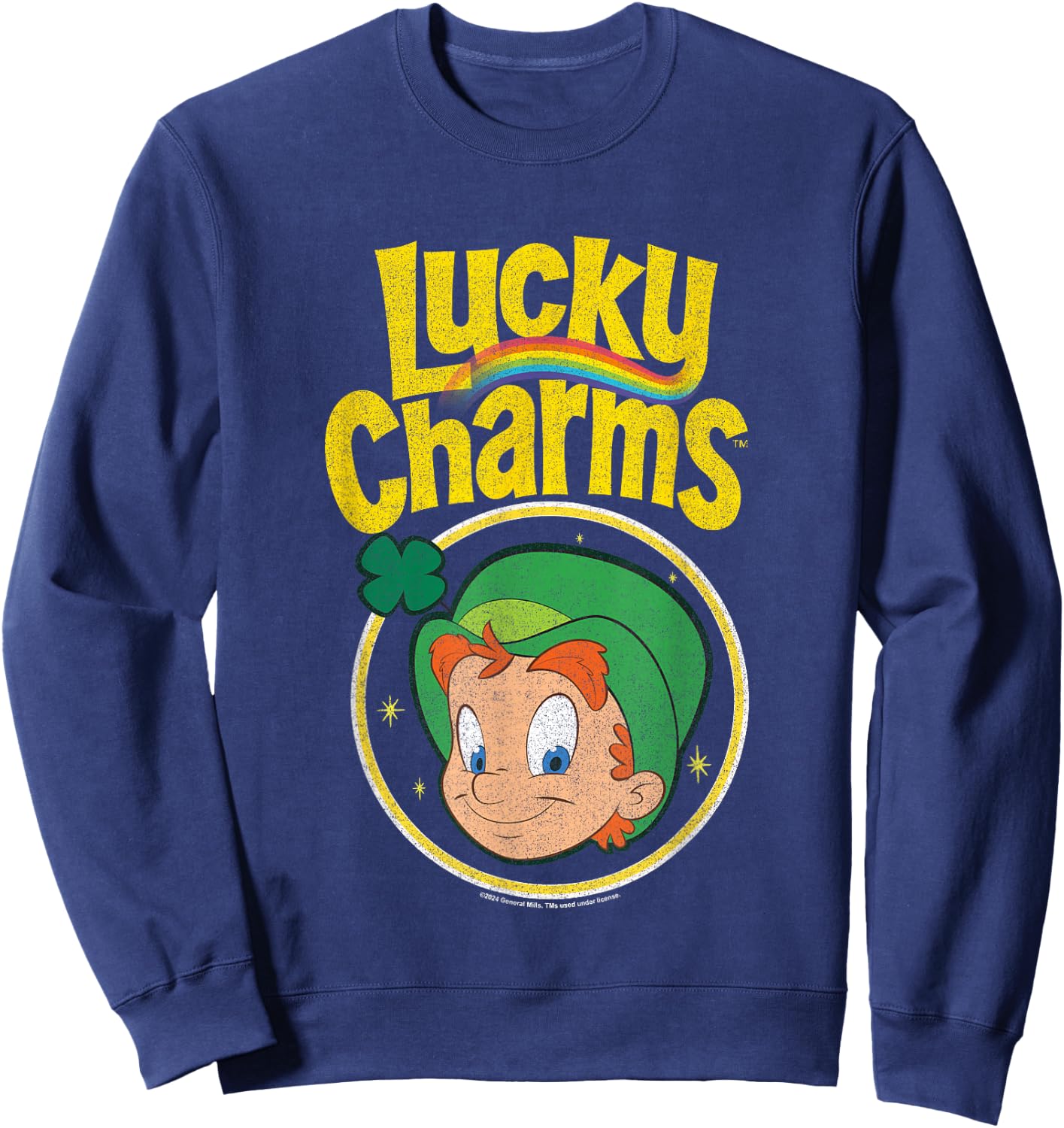 Lucky Charms Classic Cereal Icon Sweatshirt - Sweatshirt | Navy
