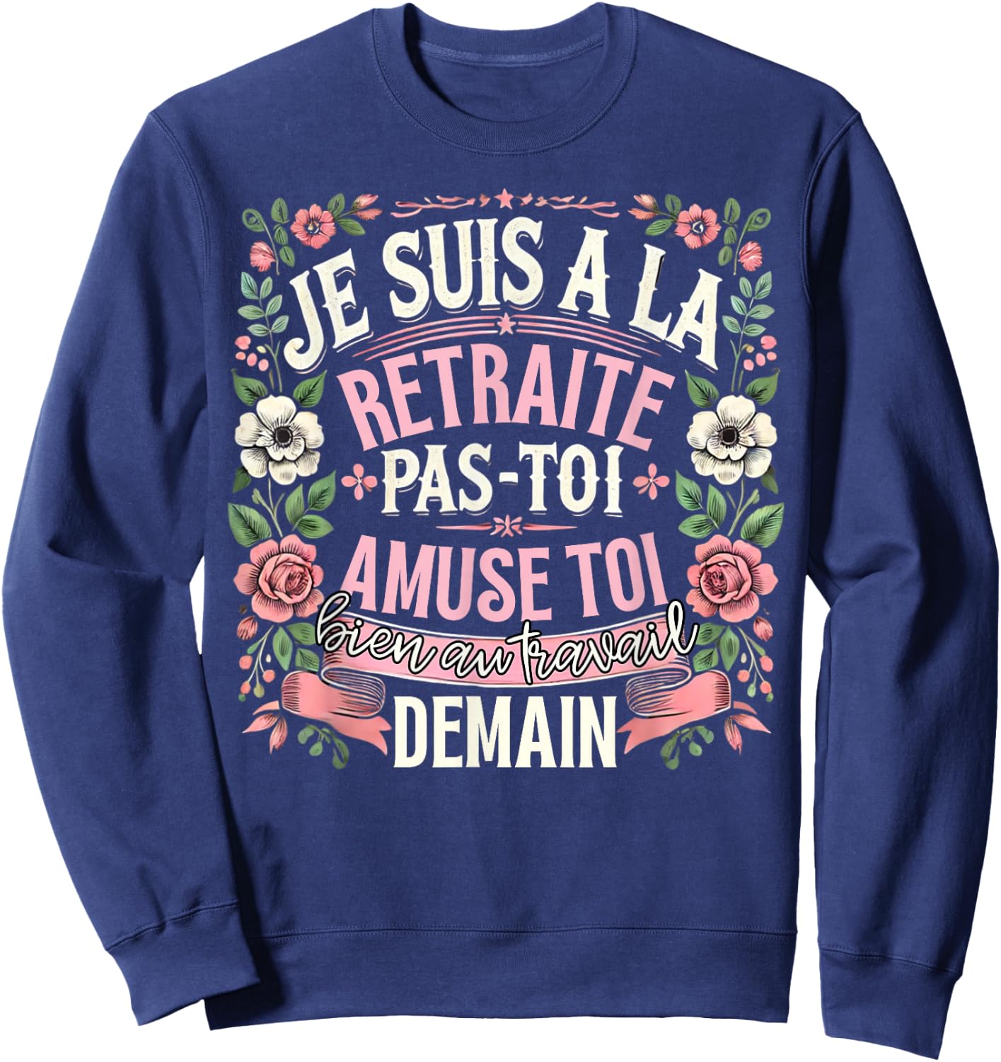 Retirement 2025 Women Retired 2025 , Black, S Sweatshirt - Sweatshirt | Navy