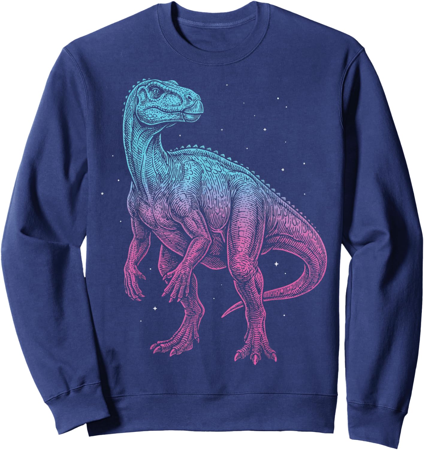 Iguanodon Illustration Sweatshirt - Sweatshirt | Navy