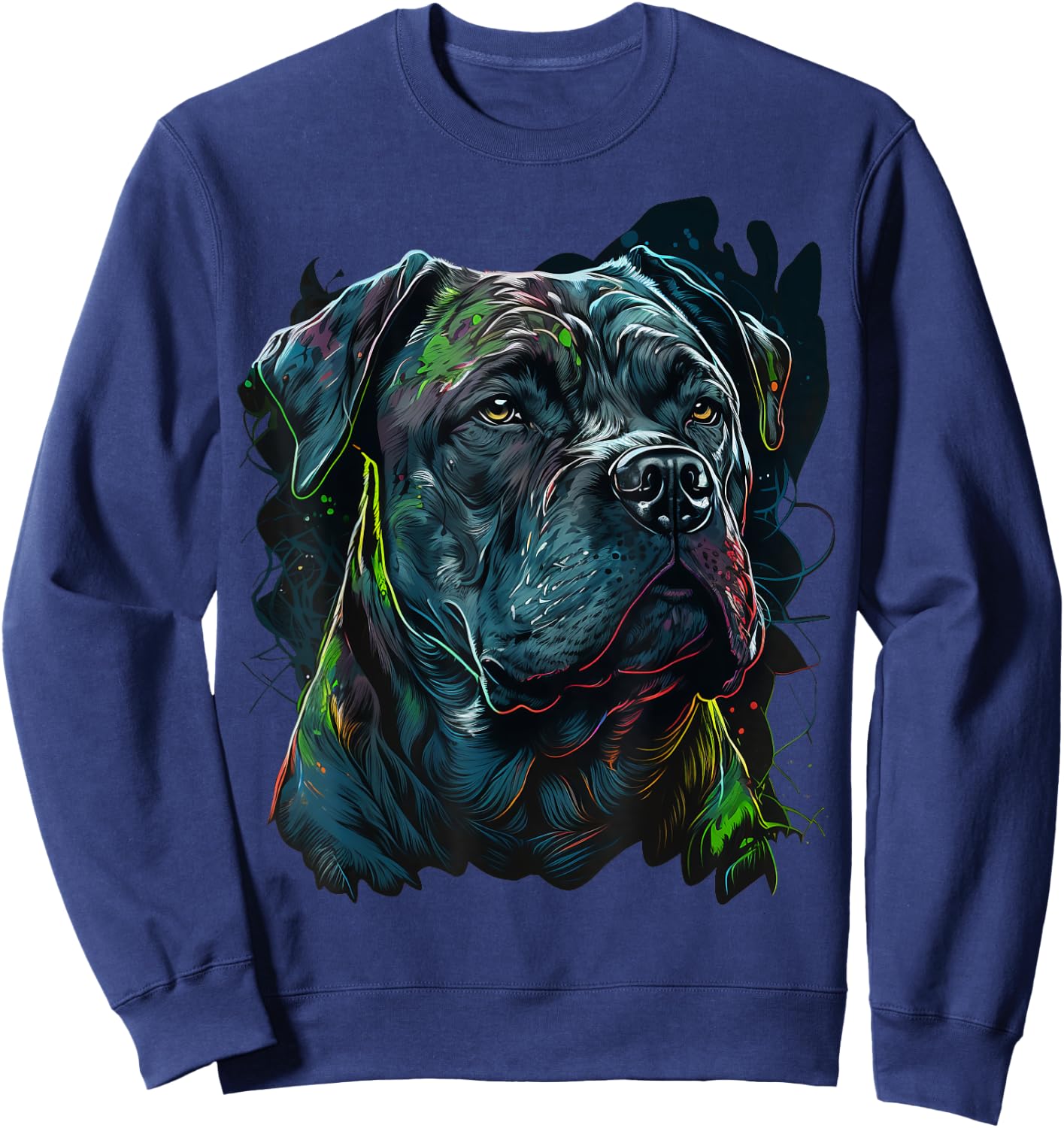 Cute Cane Corso Dog on Cane Corso Lover Sweatshirt - Sweatshirt | Navy