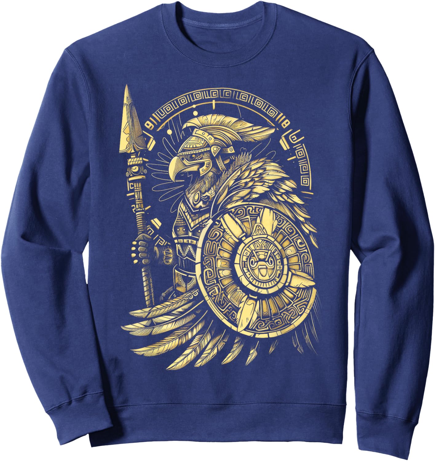 Aztec Warrior Eagle Knight Armor Aztec warrior Sweatshirt - Sweatshirt | Navy