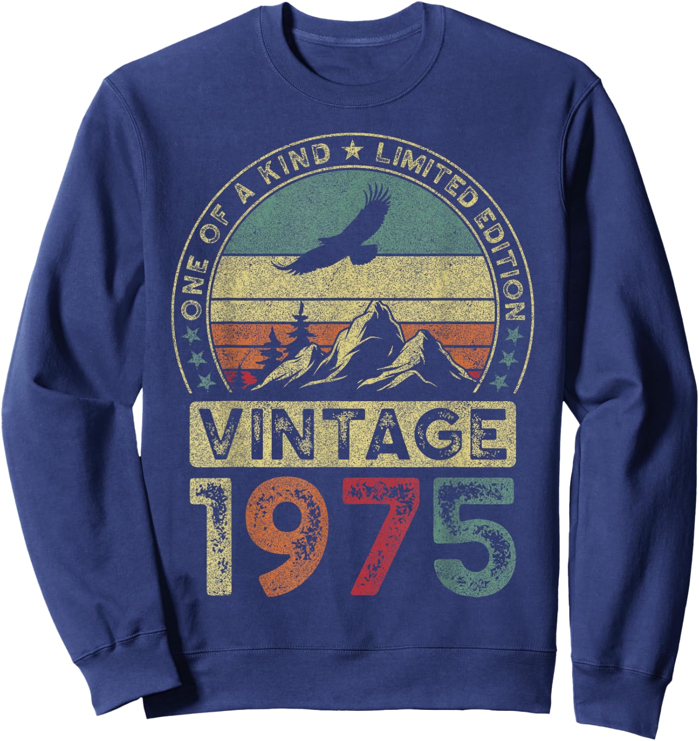 Vintage 1975, Limitierte Auflage, 51. Geburtstag, 51 Jahre Sweatshirt - Sweatshirt | Navy