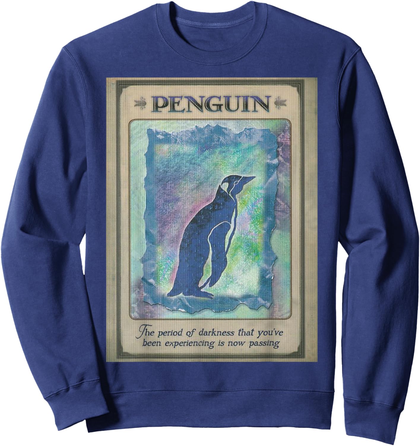Penguin Tarot Card Sweatshirt - Sweatshirt | Navy
