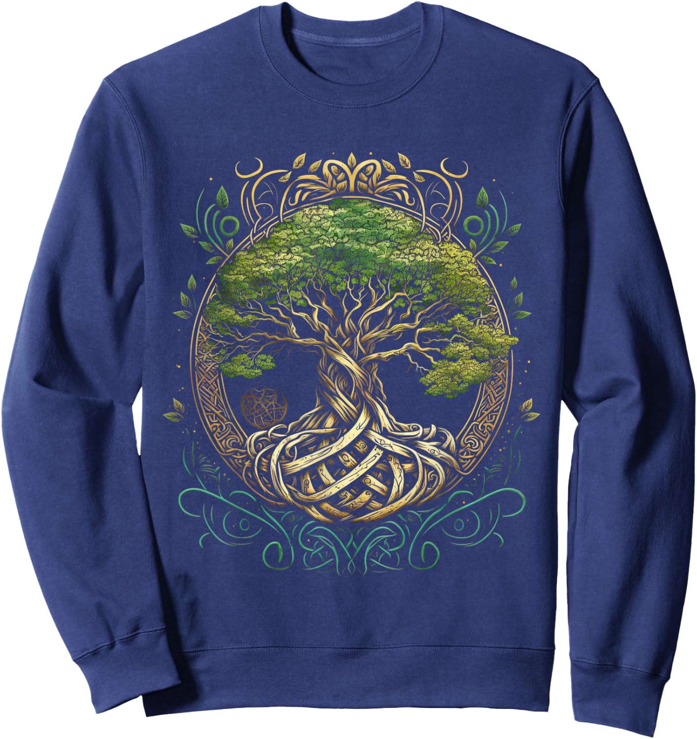 Tree of Life Viking Midgard Thor Walhalla , black Sweatshirt - Sweatshirt | Navy