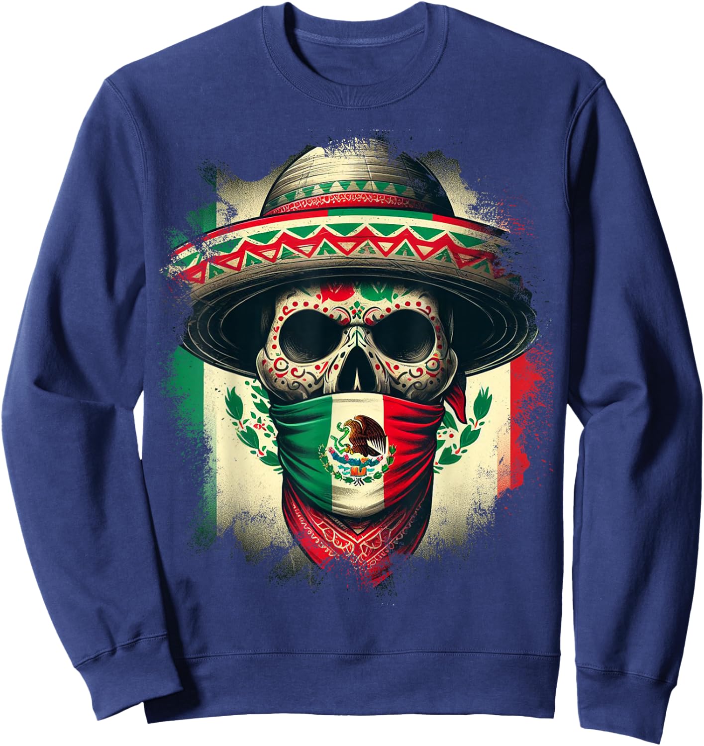 Mexico Cinco De Mayo Tijuana Pride Mexican Sweatshirt - Sweatshirt | Navy