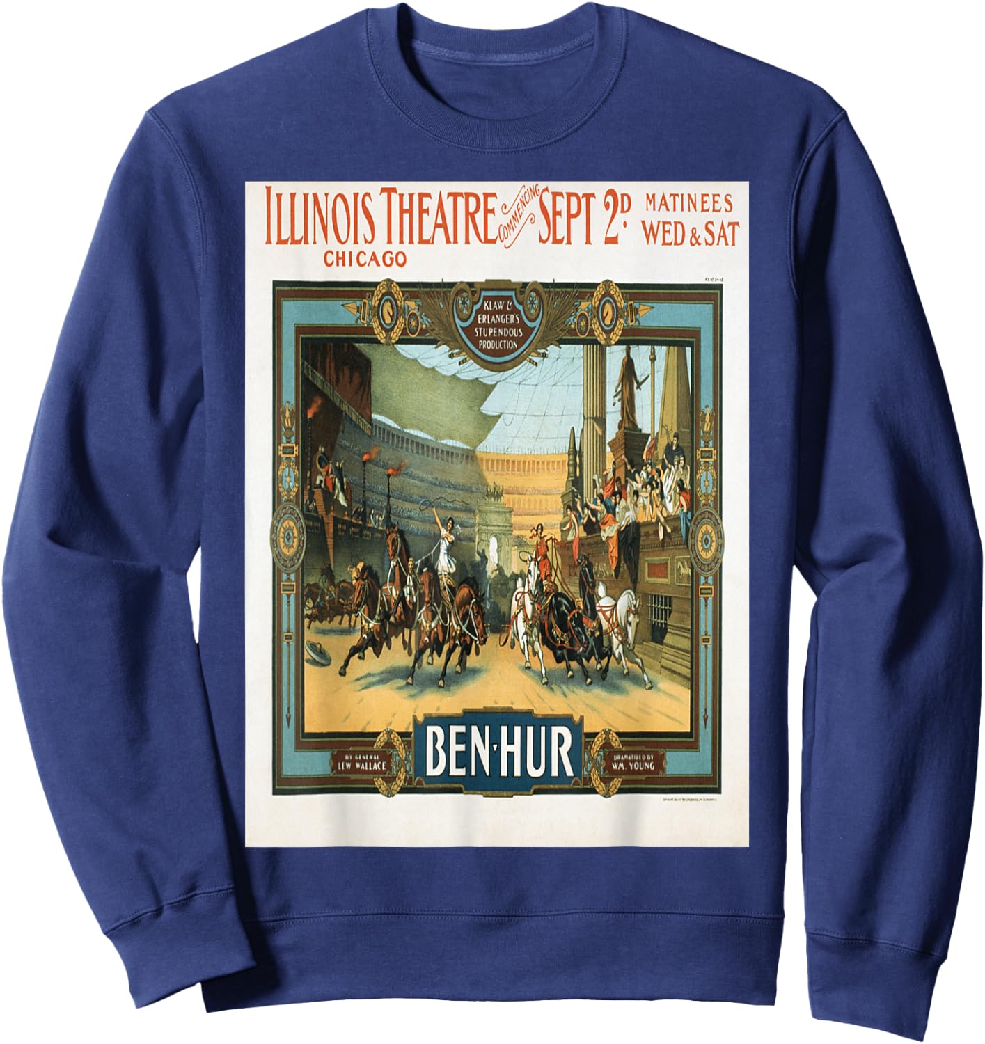 Vintage poster - Ben-Hur Sweatshirt - Sweatshirt | Navy