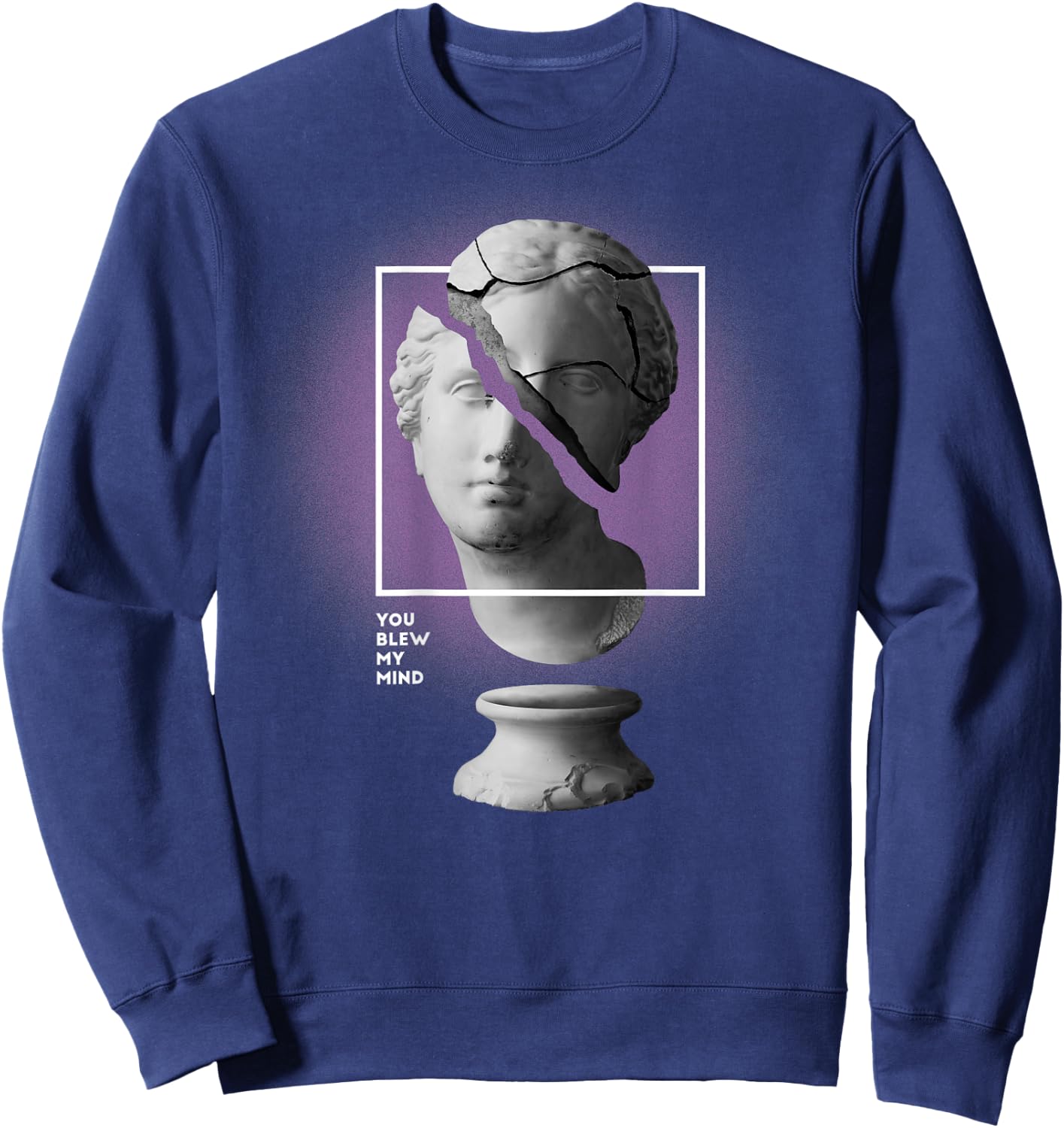 Backprint: Techno Musik Outfit oder EDM Party Raver Festival Sweatshirt - Sweatshirt | Navy