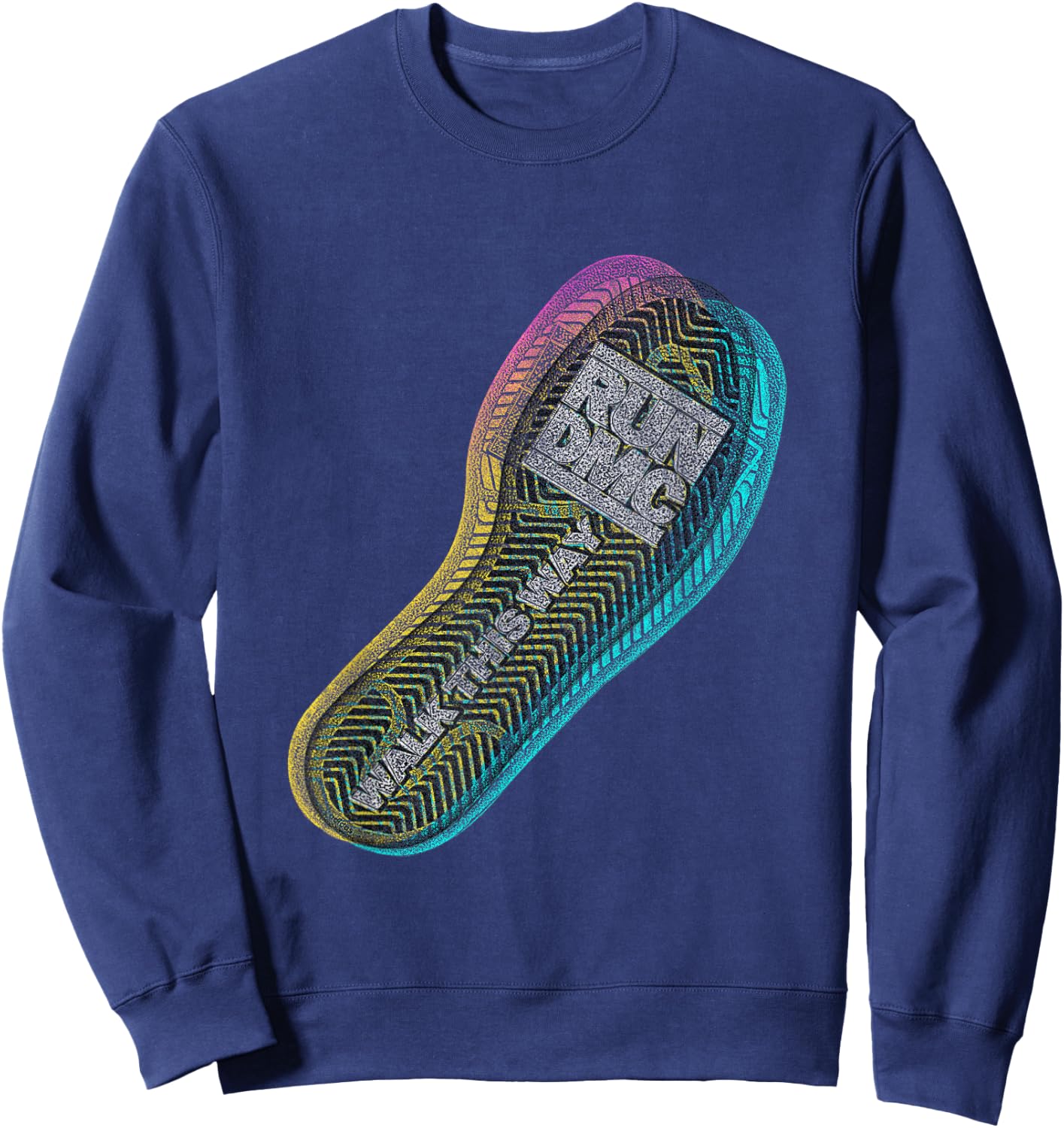 RUN DMC Walk This Way Sweatshirt - Sweatshirt | Navy