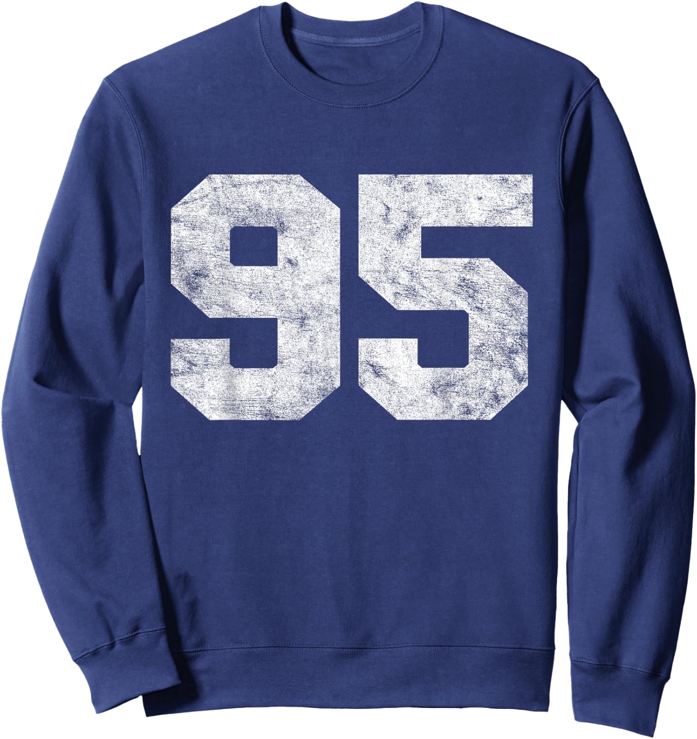 Vintage Lucky Number 95 Birthday Sports Player Team Athlete Sweatshirt - Sweatshirt | Navy