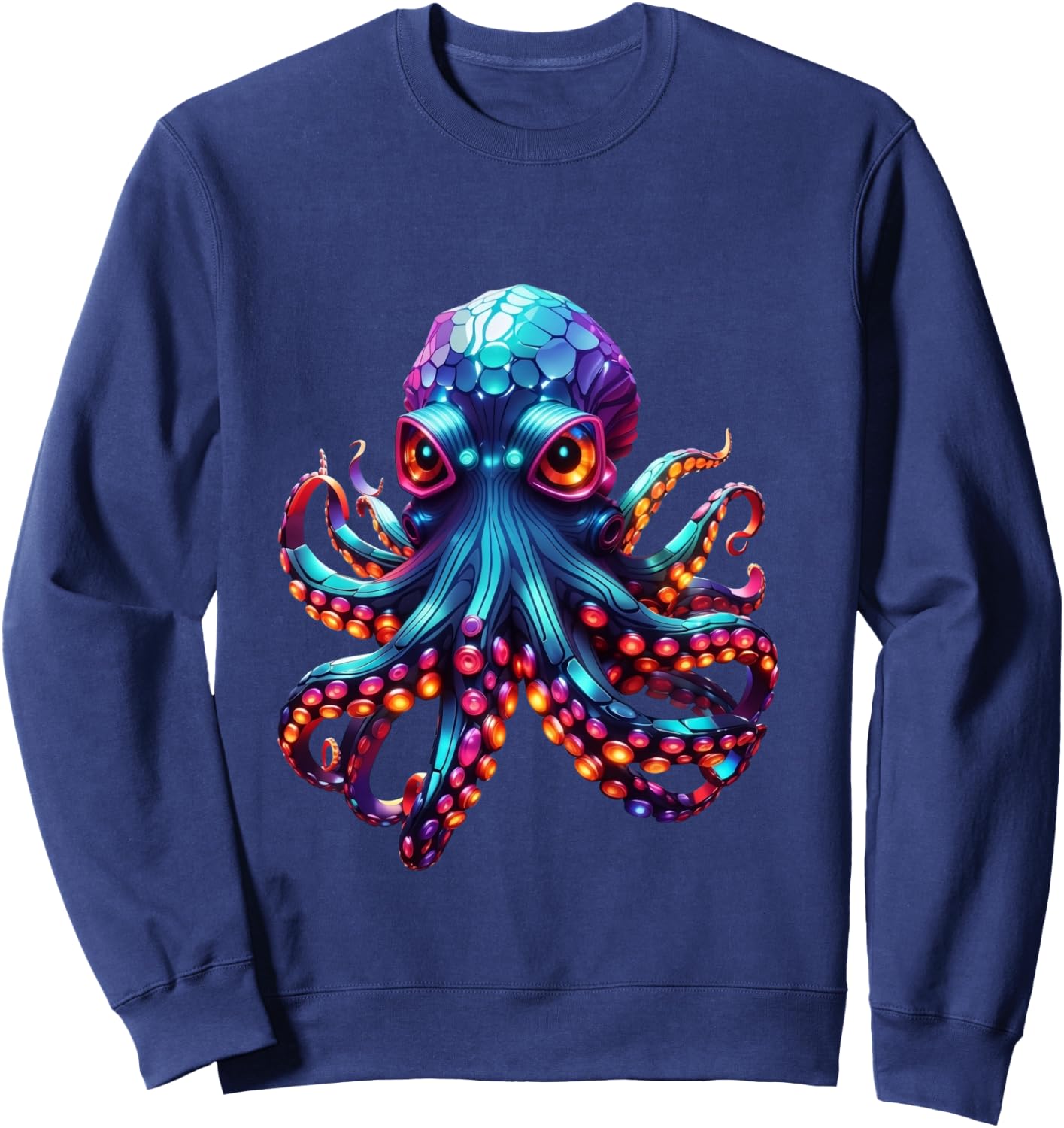 Glowing Octopus Sweatshirt - Sweatshirt | Navy