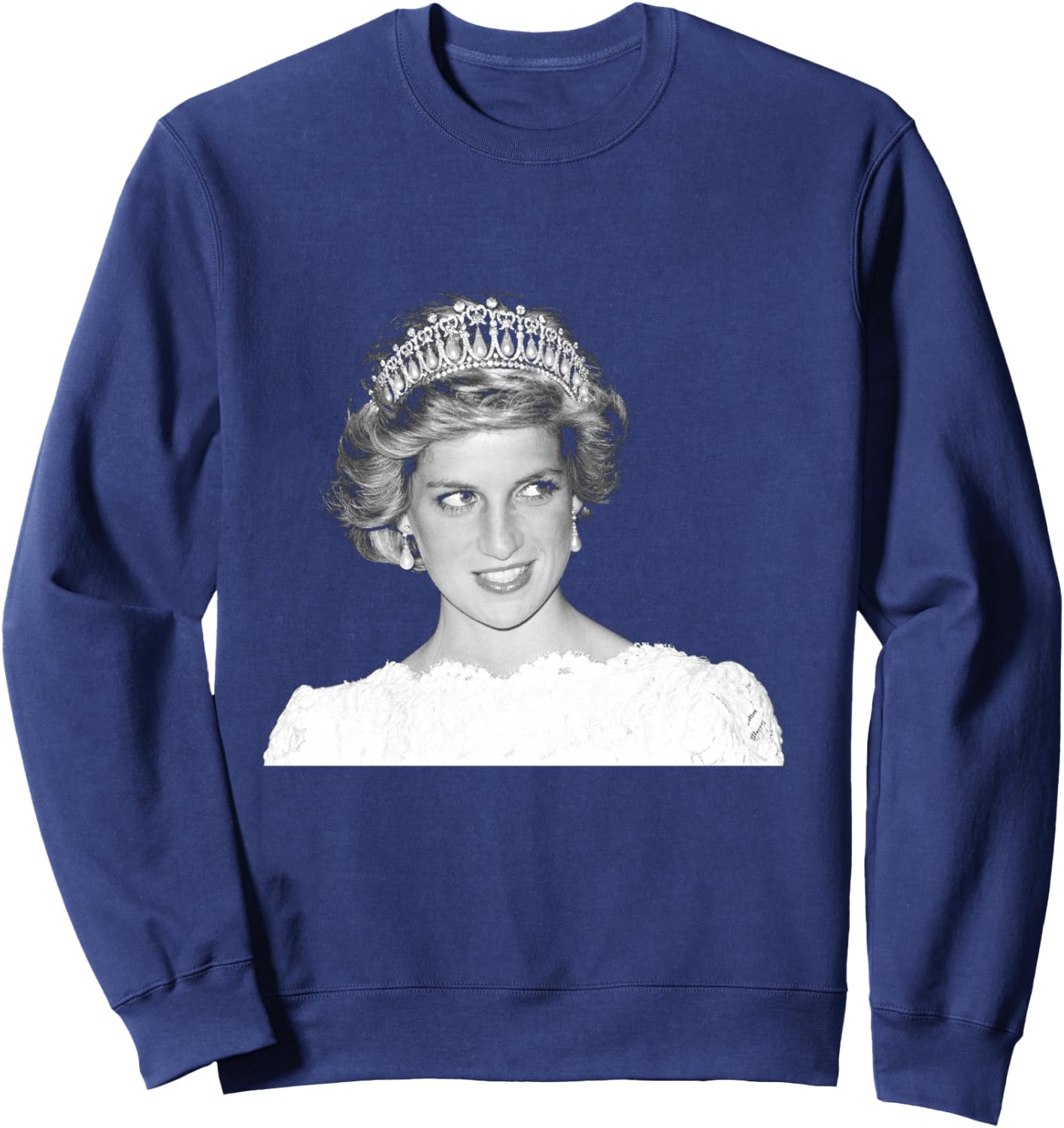 HRH Princess Diana Royal Family America Visit 1985 Sweatshirt - Sweatshirt | Navy