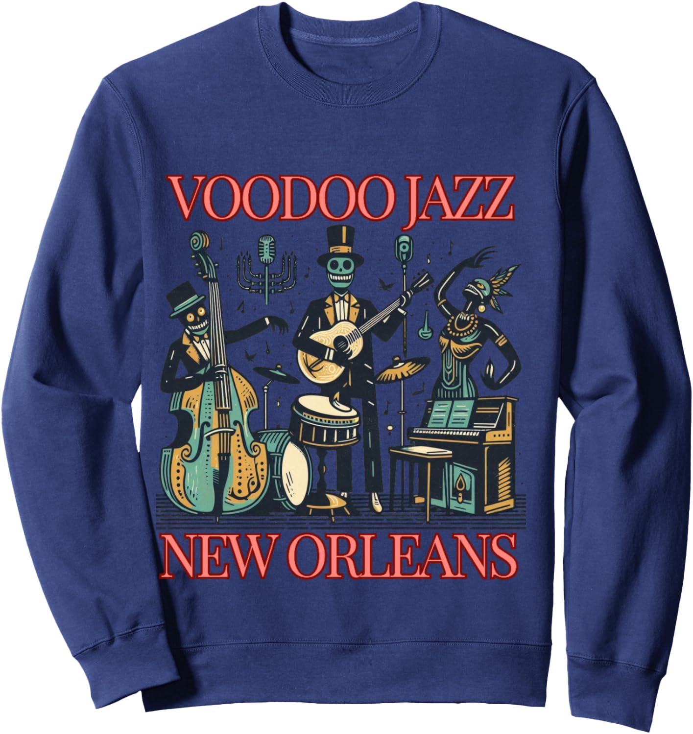 VOODOO JAZZ | Vintage Sweatshirt - Sweatshirt | Navy