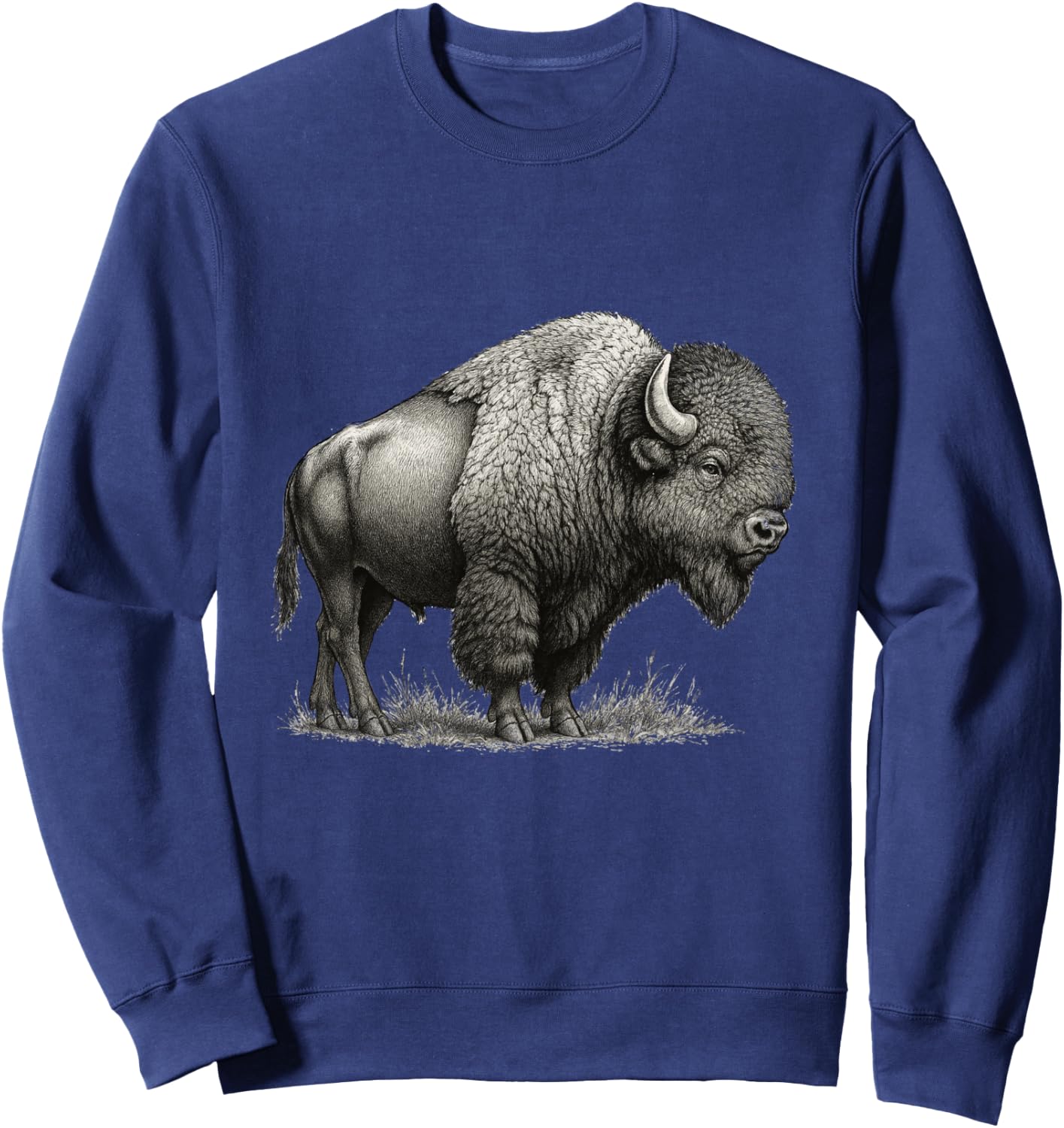 Bison American Buffalo Sweatshirt - Sweatshirt | Navy