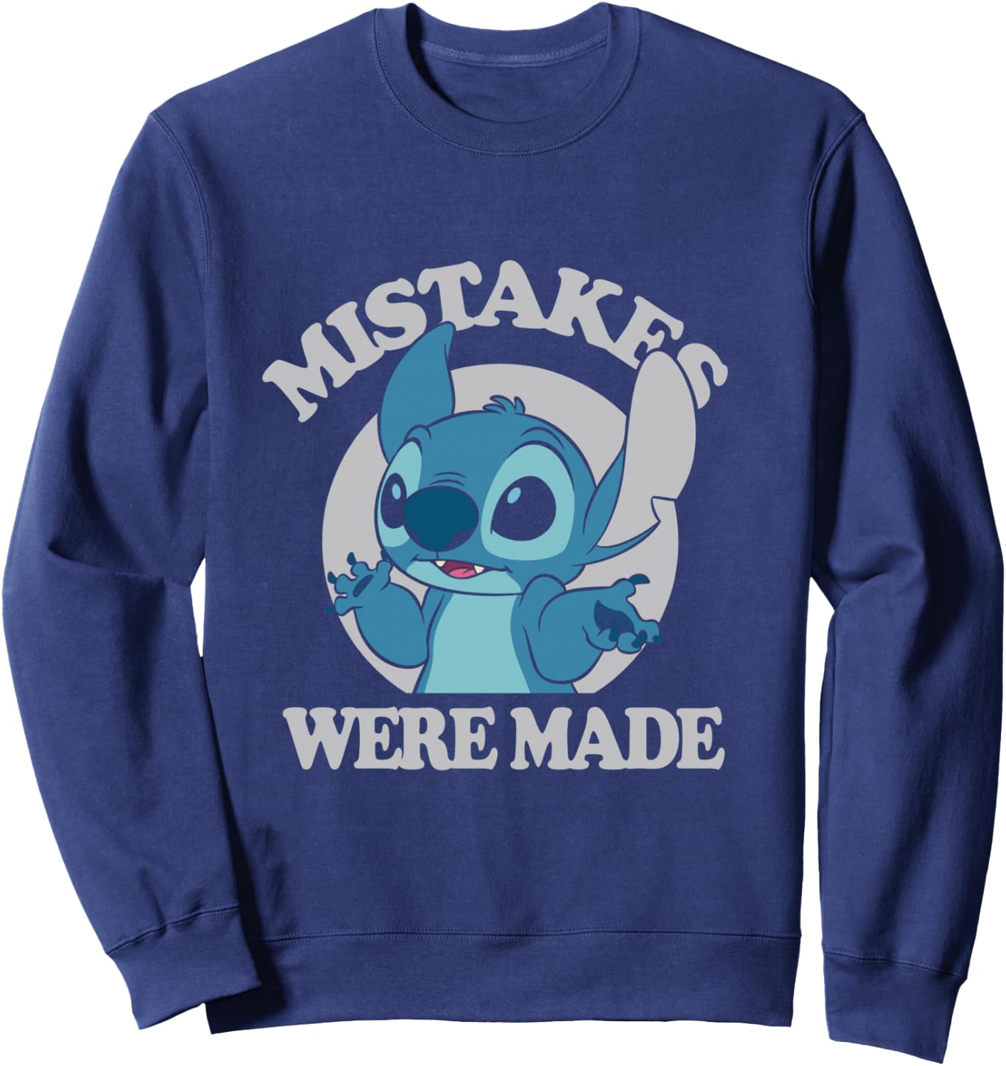 Disney Lilo & Stitch Mistakes Were Made Stitch Sweatshirt - Sweatshirt | Navy