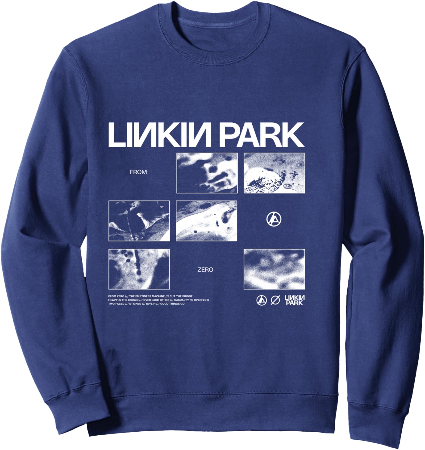Black and White Linkin Park Blocks, Black, S Sweatshirt - Sweatshirt | Navy
