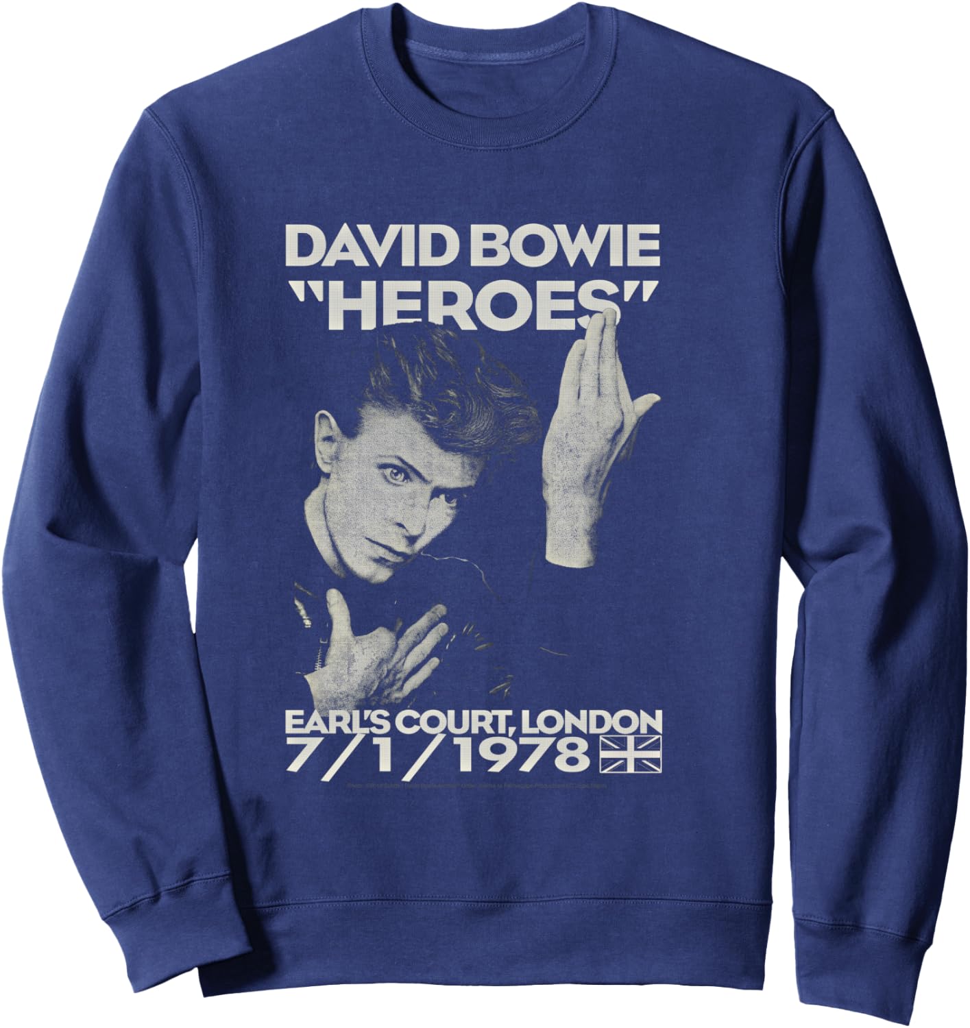 David Bowie - Earl's Short , Black, S Sweatshirt - Sweatshirt | Navy