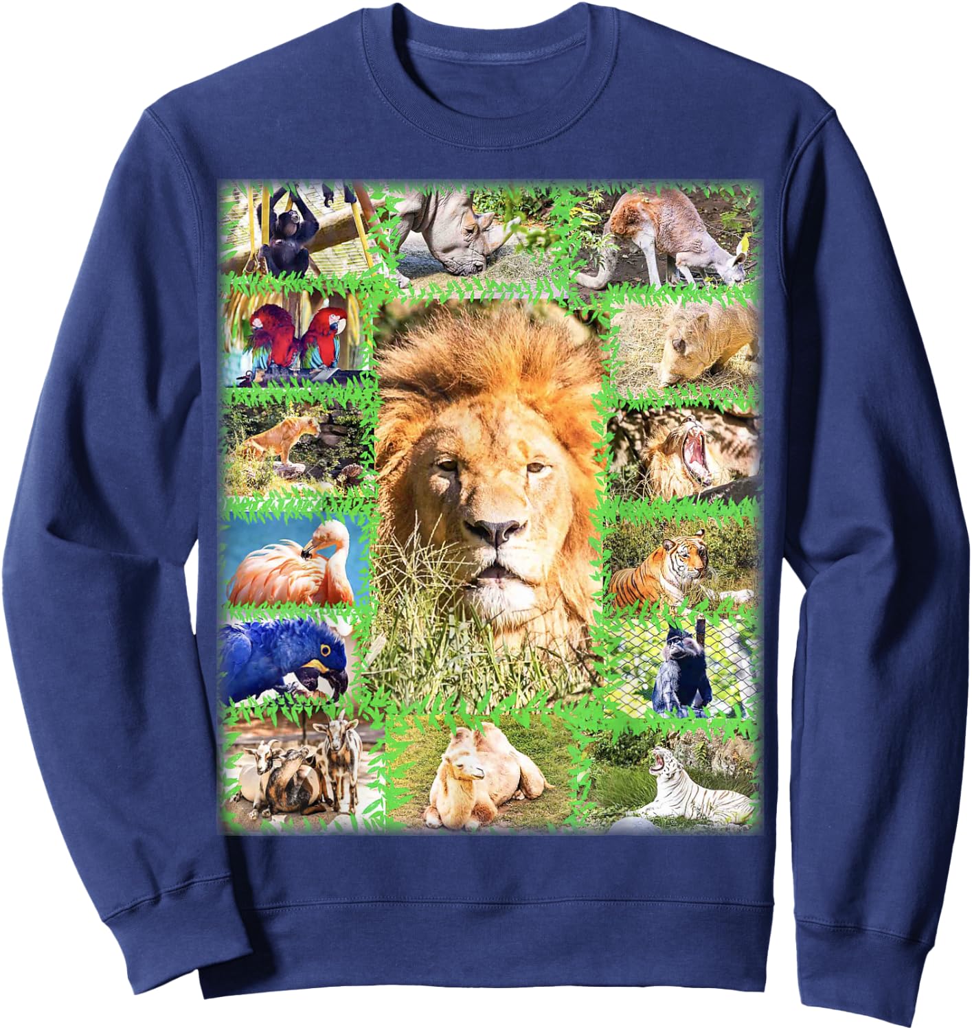 Zoo Portraits Sweatshirt - Sweatshirt | Navy
