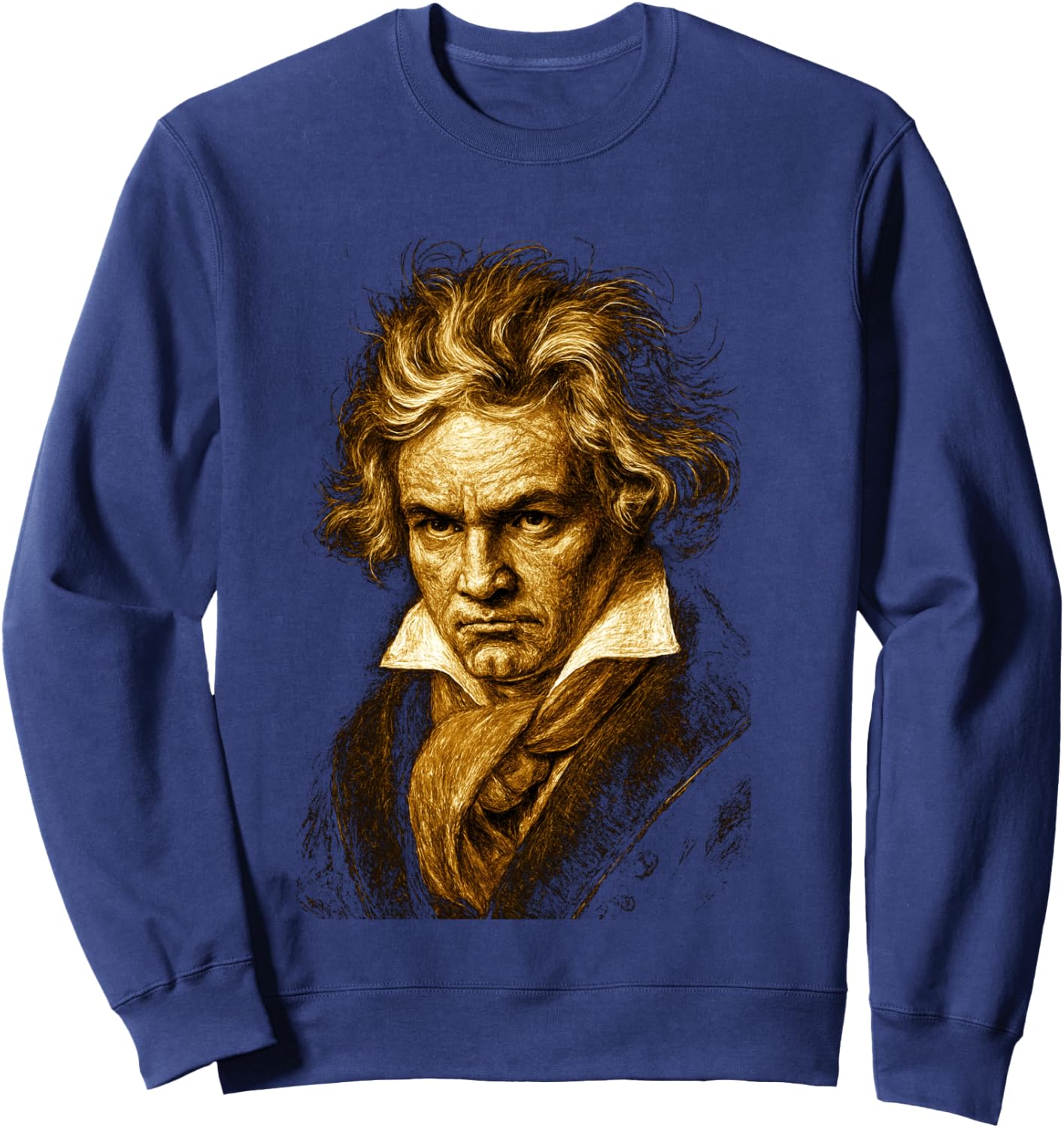 Beethoven-Portrait Ludwig Van Beethoven Classical music Sweatshirt - Sweatshirt | Navy