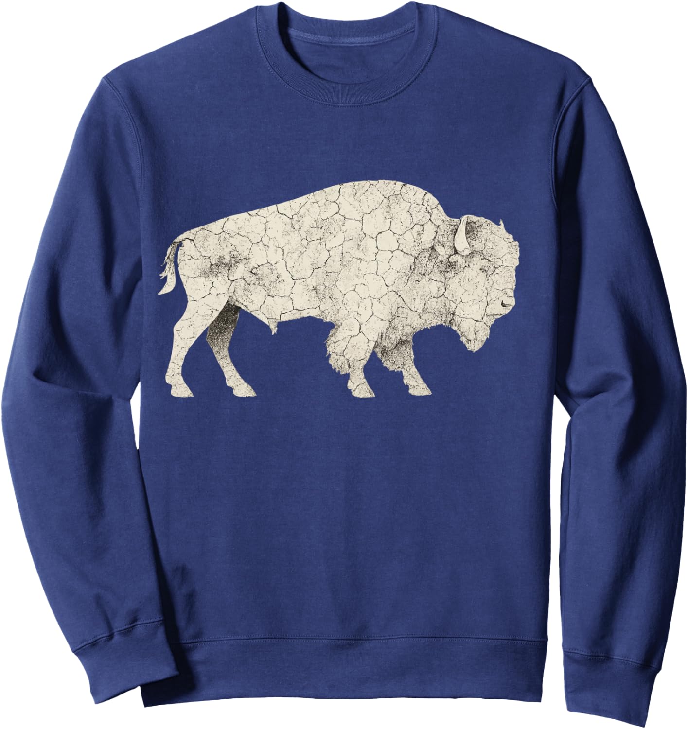 Bison American Buffalo Sweatshirt - Sweatshirt | Navy