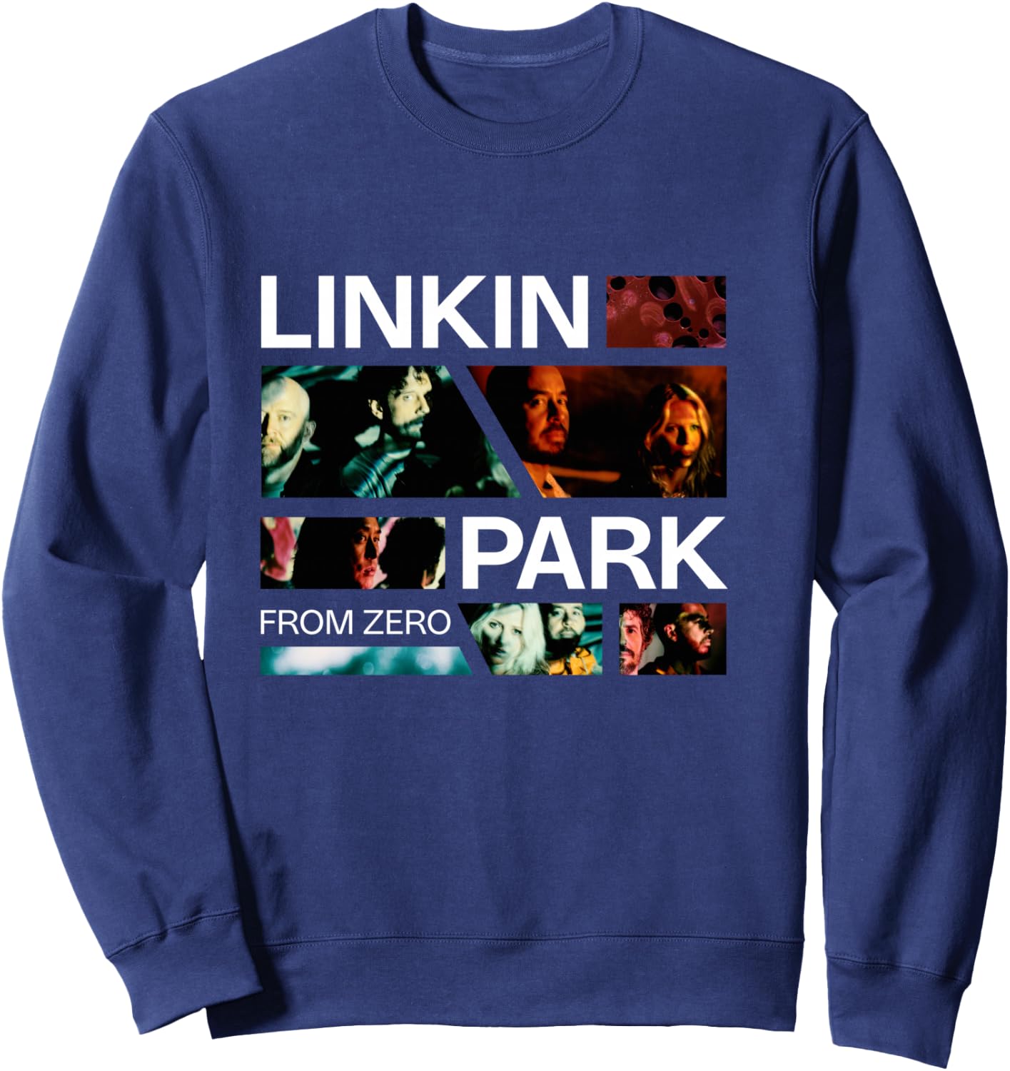 Linkin Park Long Handle Photo Grid, Black, S Sweatshirt - Sweatshirt | Navy