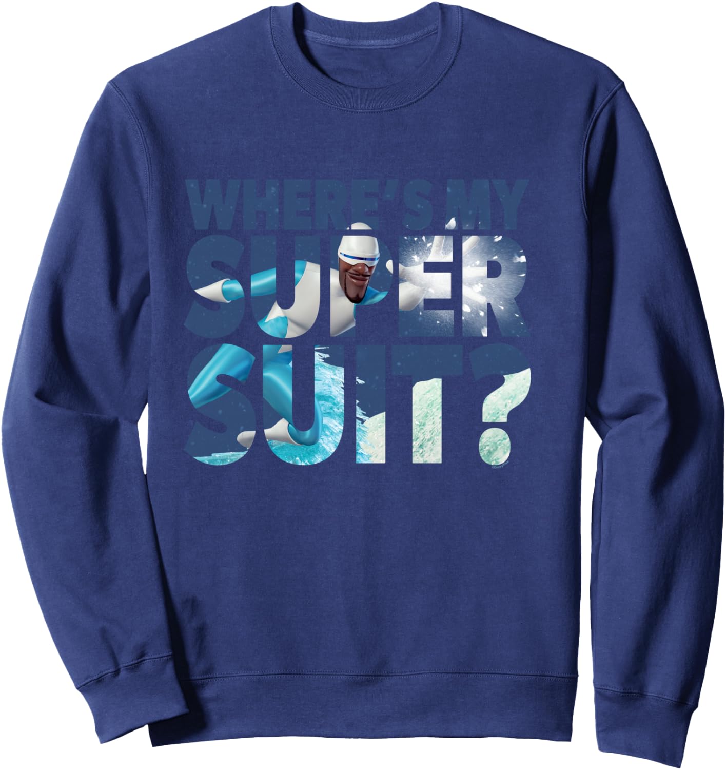 Disney and Pixar’s Incredibles Frozone Where’s My Super Suit Manche Longue Sweatshirt - Sweatshirt | Navy