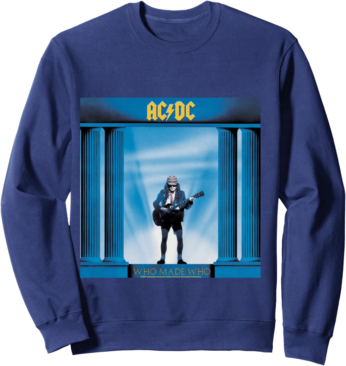 Hommage au Groupe de Musique AC/DC Who Made Who Manche Longue Sweatshirt - Sweatshirt | Navy
