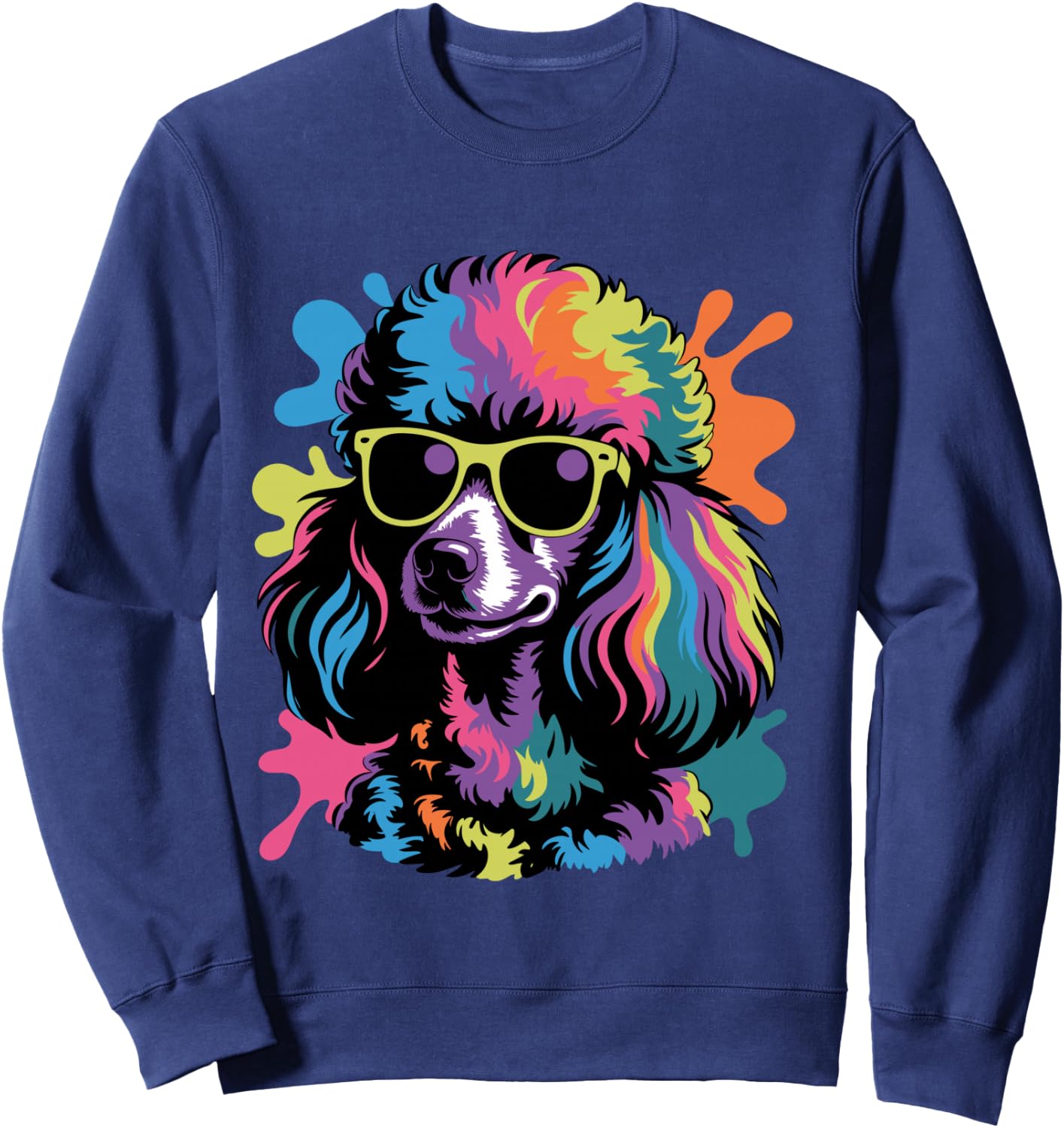 Best Standard Poodle Design Women Dog Poodle Lover Sweatshirt - Sweatshirt | Navy