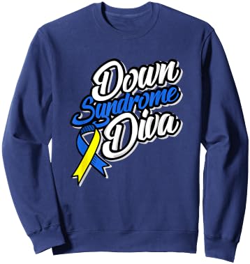 Down Syndrome Awareness Shirts Special Support Diva Perfect Sweatshirt - Sweatshirt | Navy