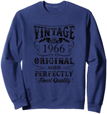1966 Jahrgang 60. Geburtstag 60 Jahre Made In 1966 Sweatshirt - Sweatshirt | Navy