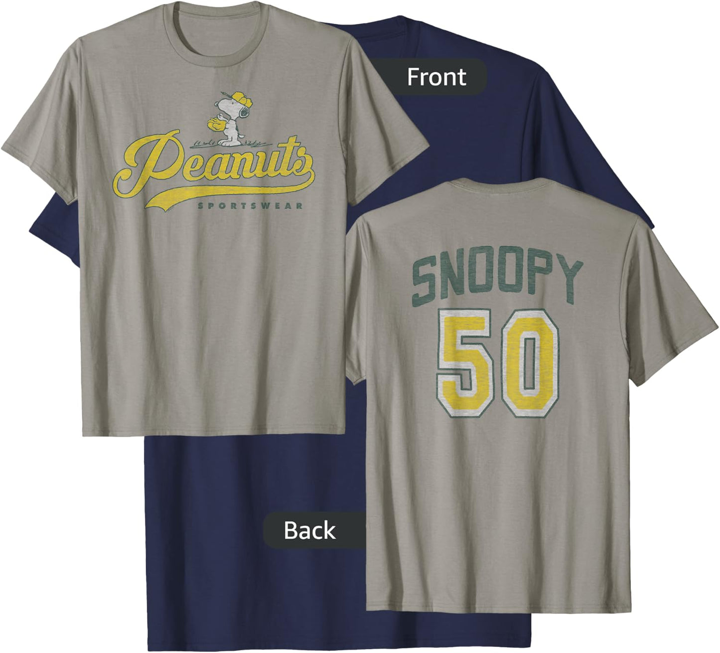 Peanuts Sportswear Snoopy #50 T-Shirt - T-Shirt | Navy
