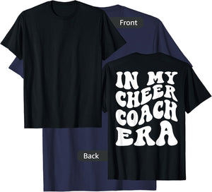 In My Cheer Coach Era (on back) T-Shirt - T-Shirt | Navy