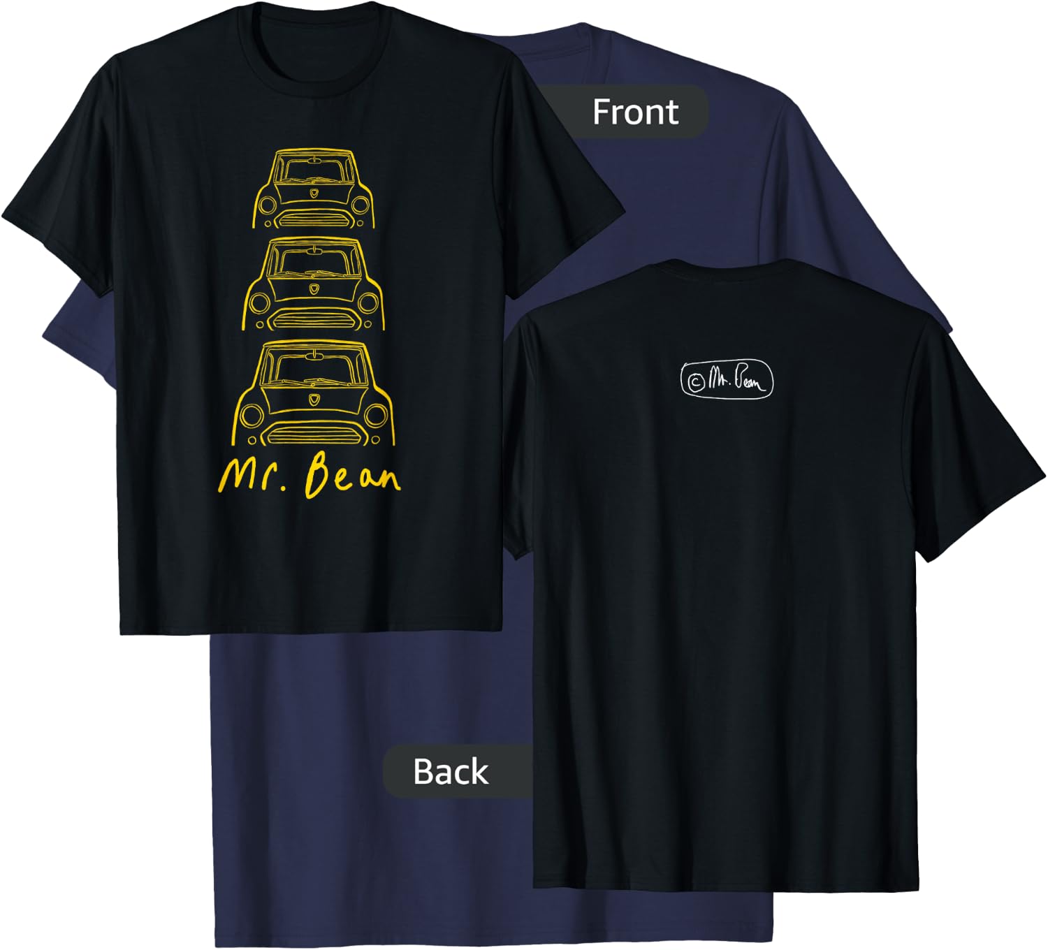Mr Bean Car T-Shirt - T-Shirt | Navy